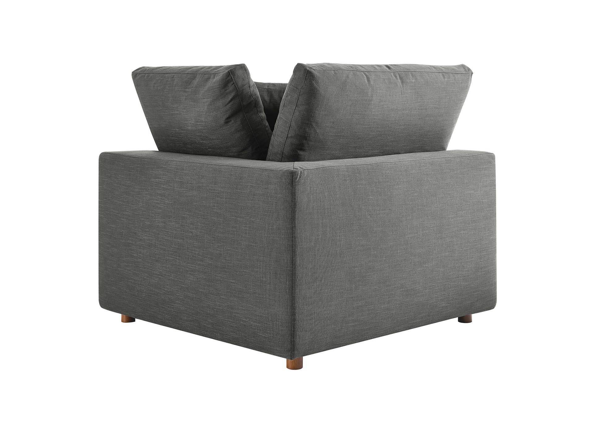 Gray Commix Down Filled Overstuffed Corner Chair,Modway