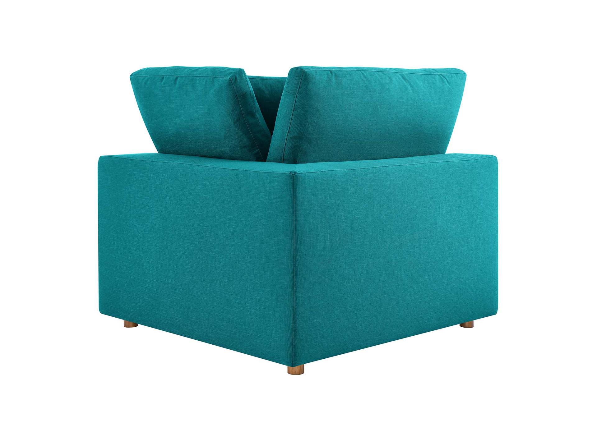 Teal Commix Down Filled Overstuffed Corner Chair,Modway