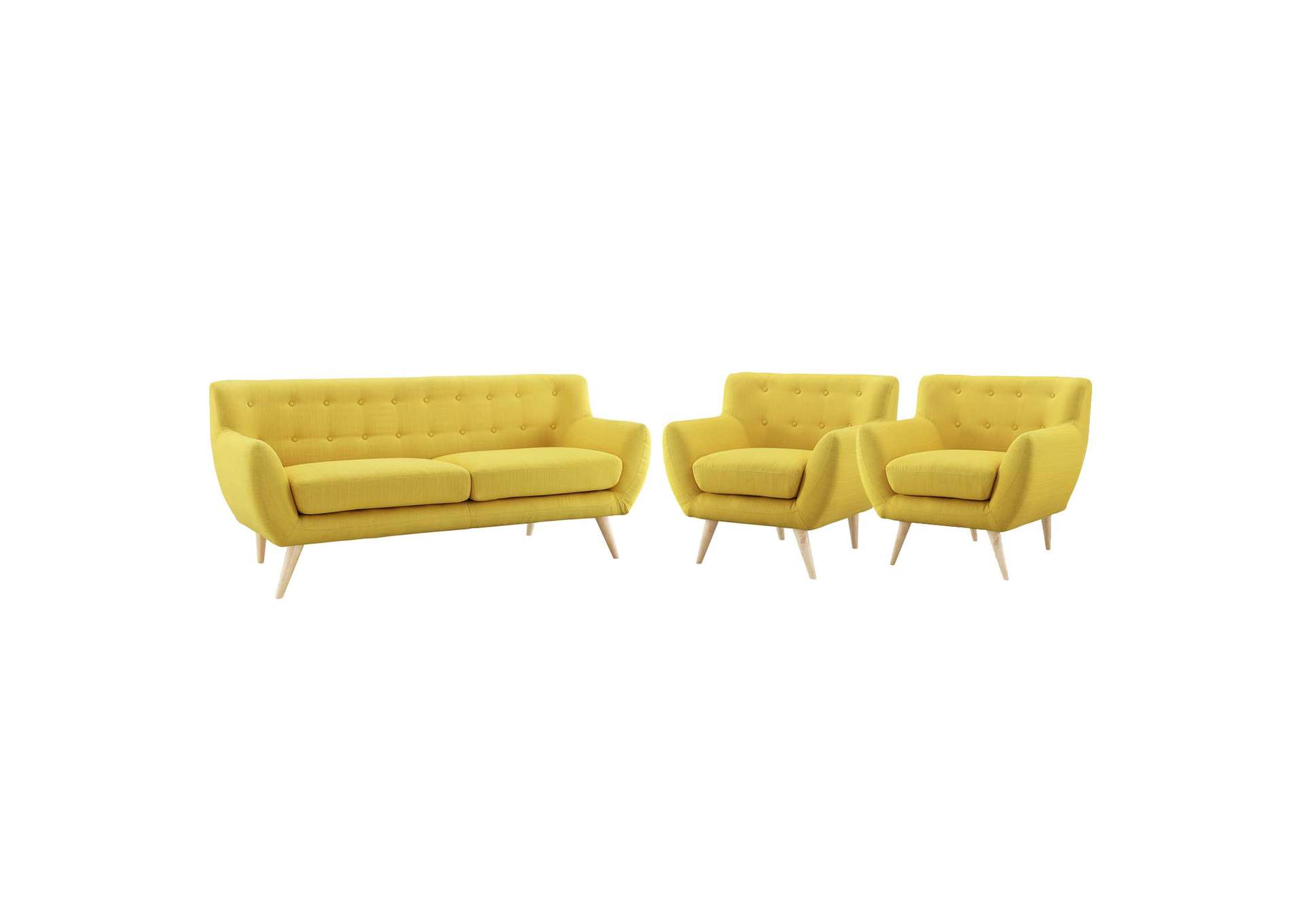 Remark Sunny 3 Piece Living Room Set,Modway