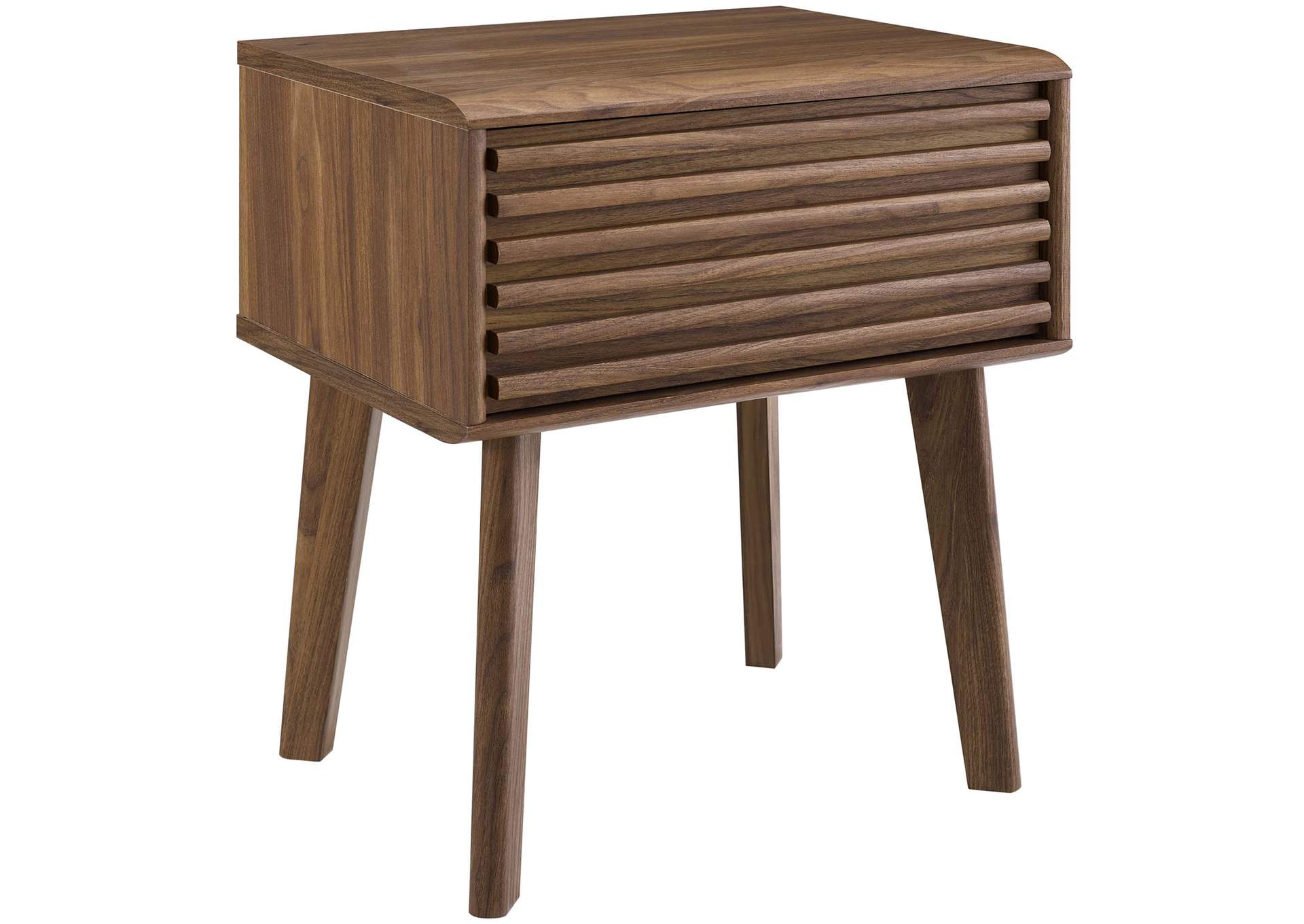 Walnut Render End Table,Modway