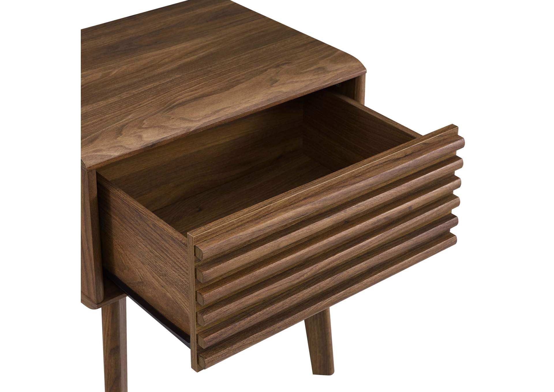 Walnut Render End Table,Modway