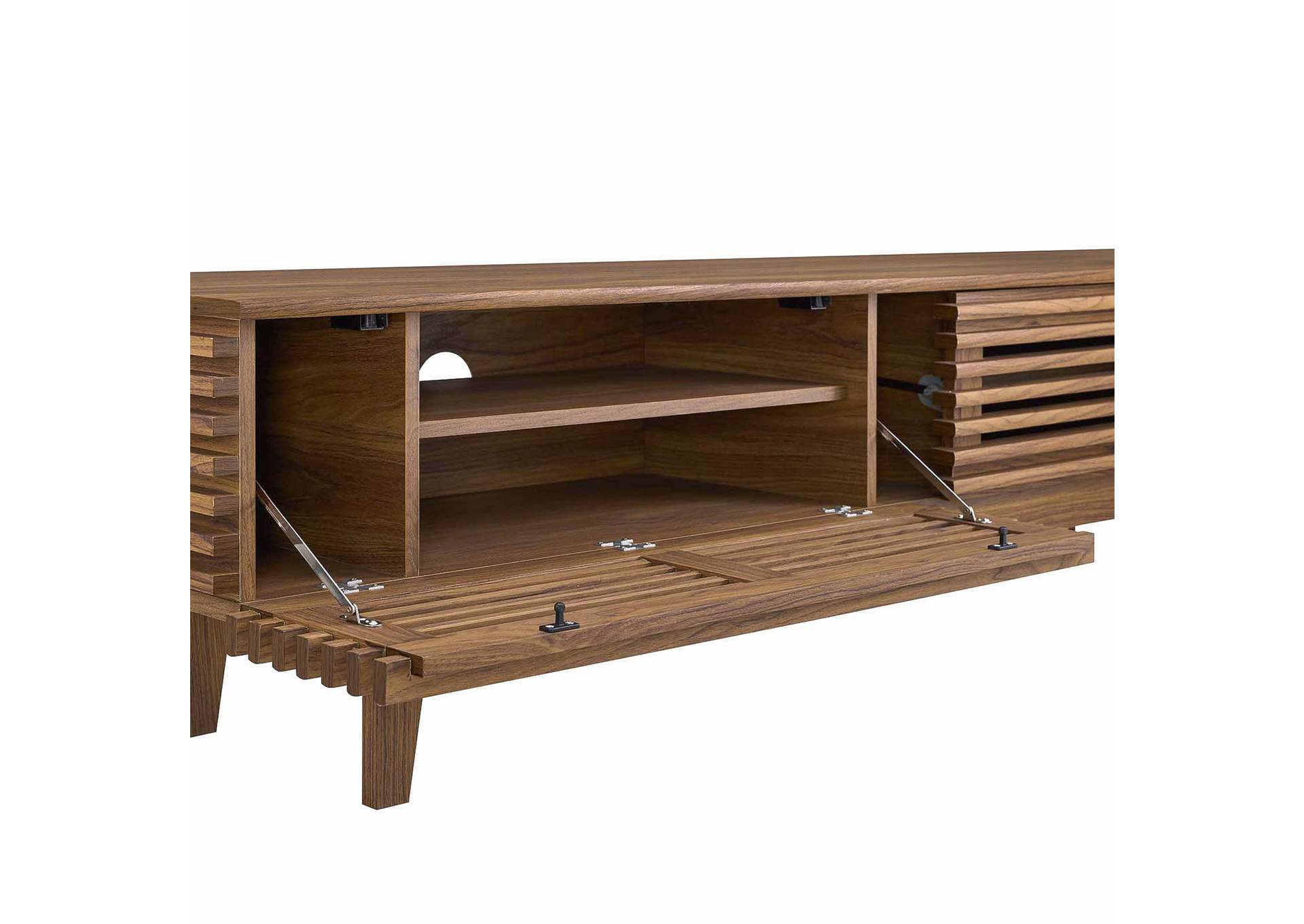 Walnut Render 71" TV Stand,Modway