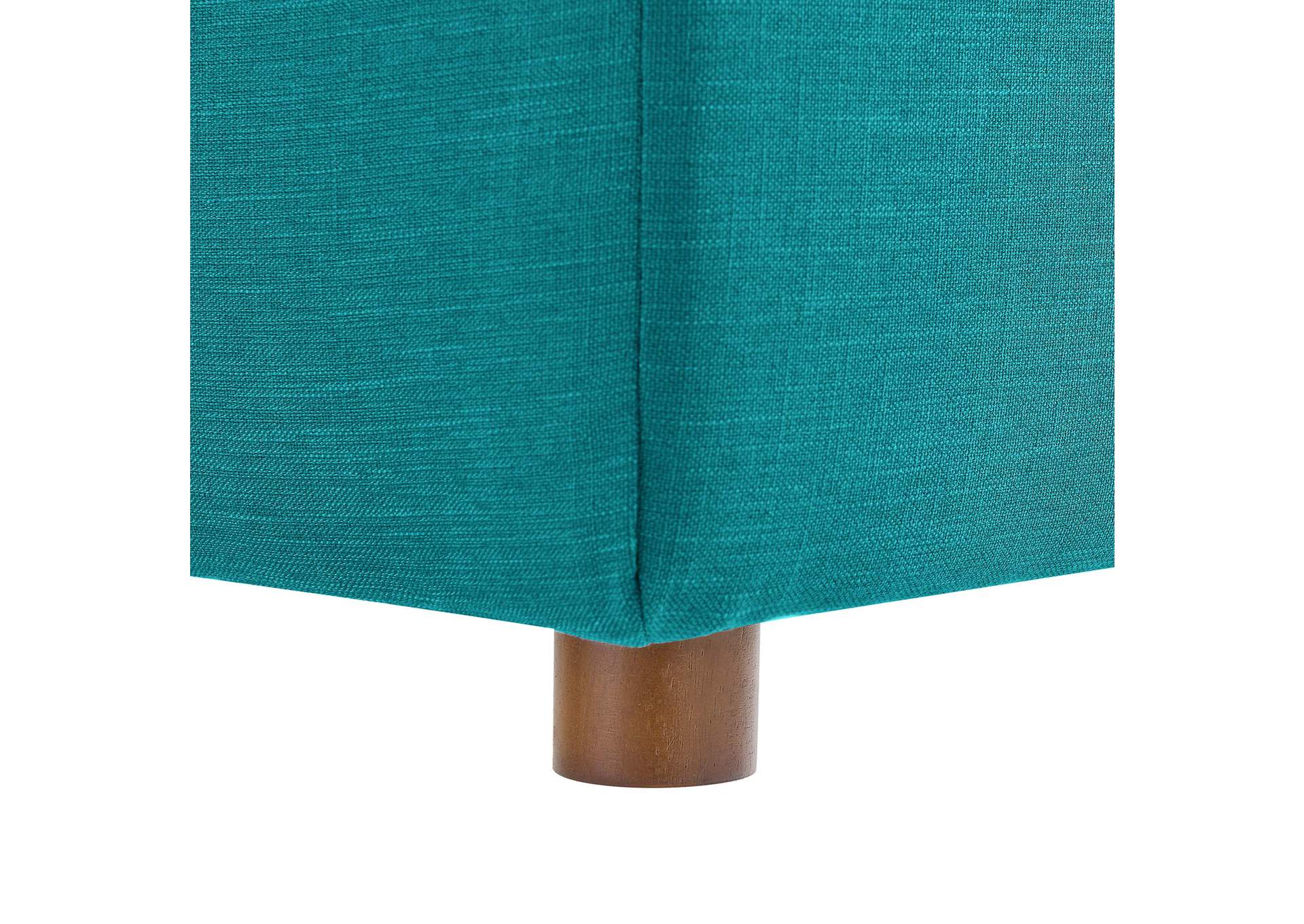 Teal Commix Down Filled Overstuffed 3 Piece Sectional Sofa Set,Modway