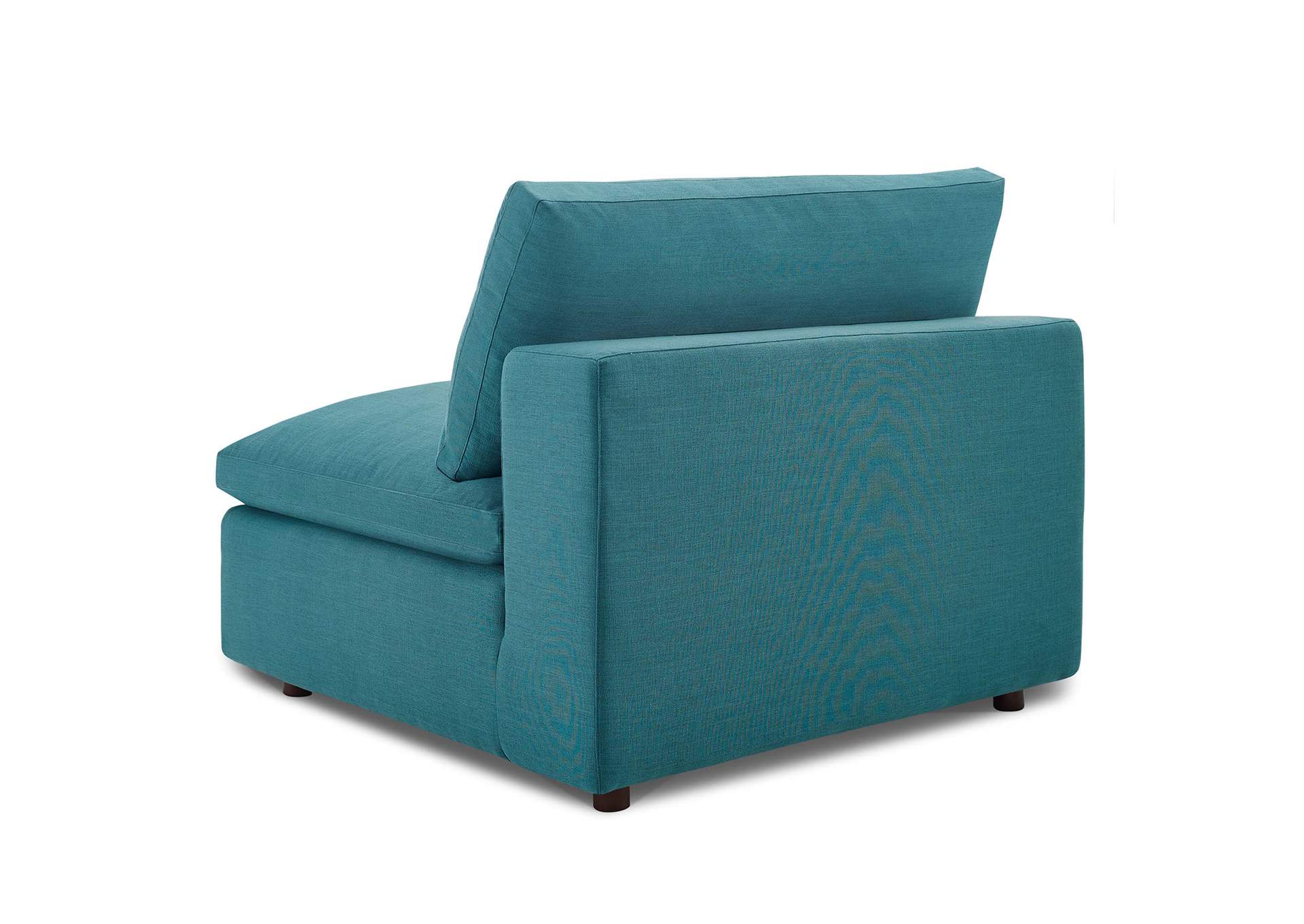 Teal Commix Down Filled Overstuffed 6 Piece Sectional Sofa Set,Modway
