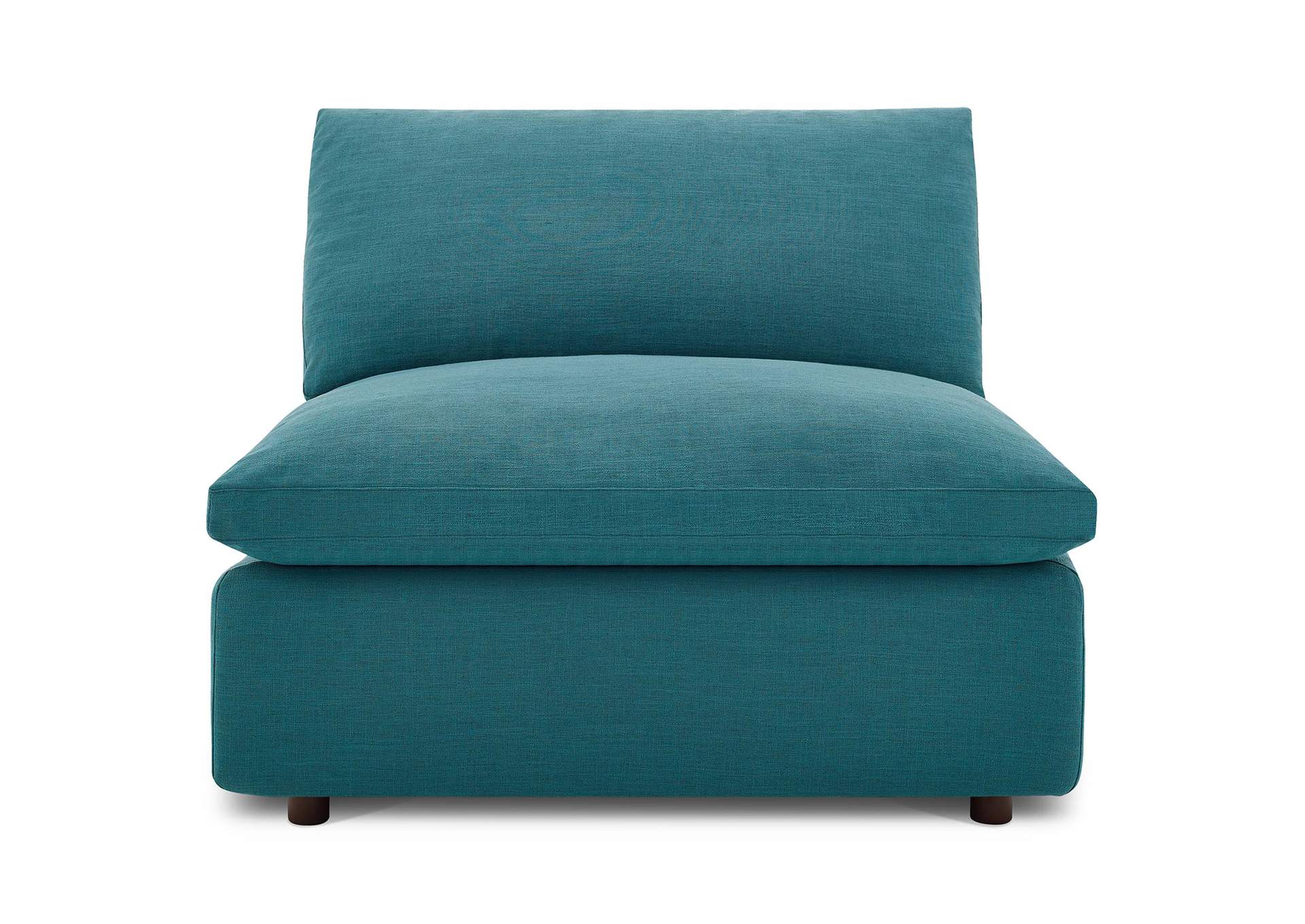 Teal Commix Down Filled Overstuffed 6 Piece Sectional Sofa Set,Modway