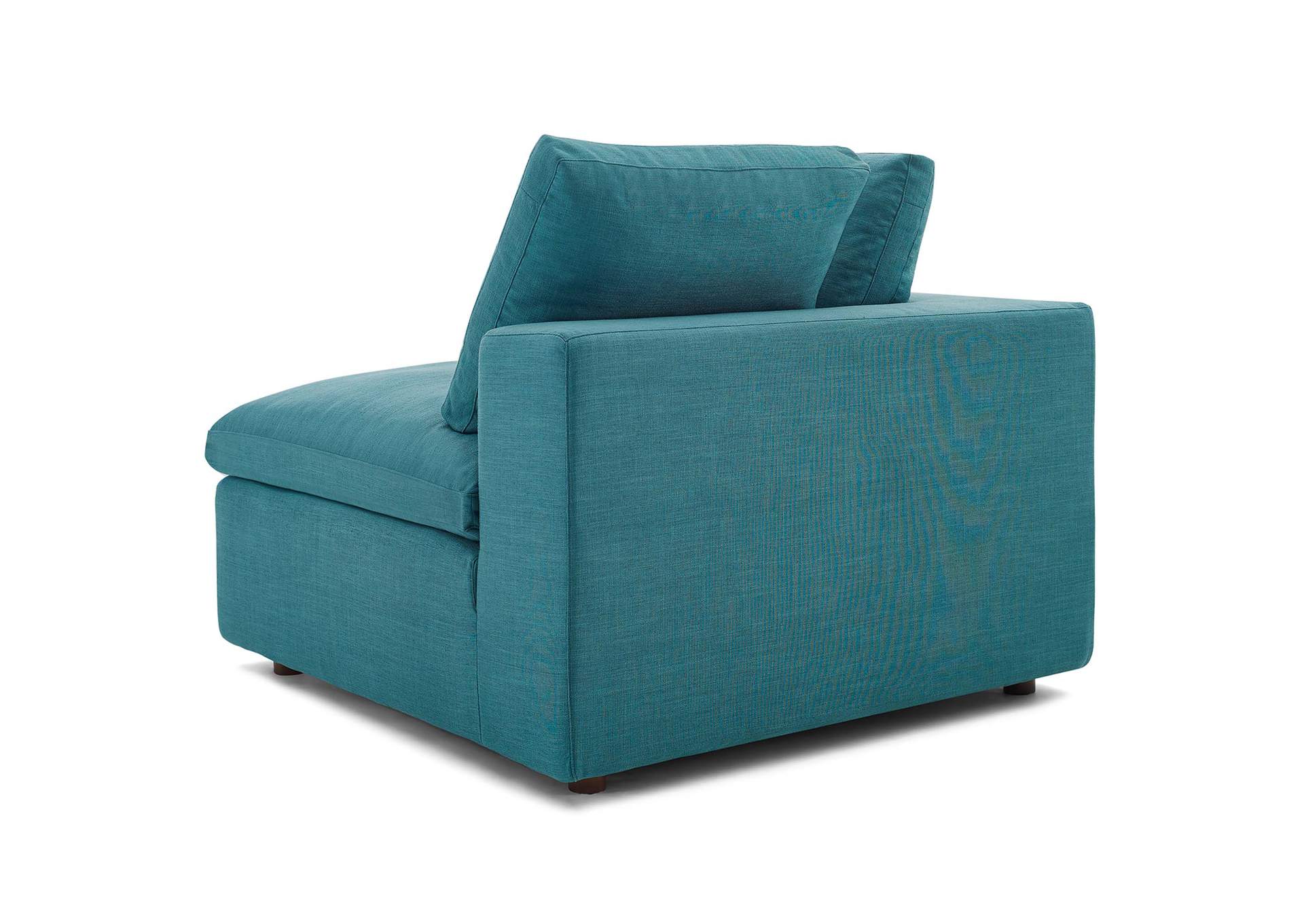 Teal Commix Down Filled Overstuffed 6 Piece Sectional Sofa Set,Modway