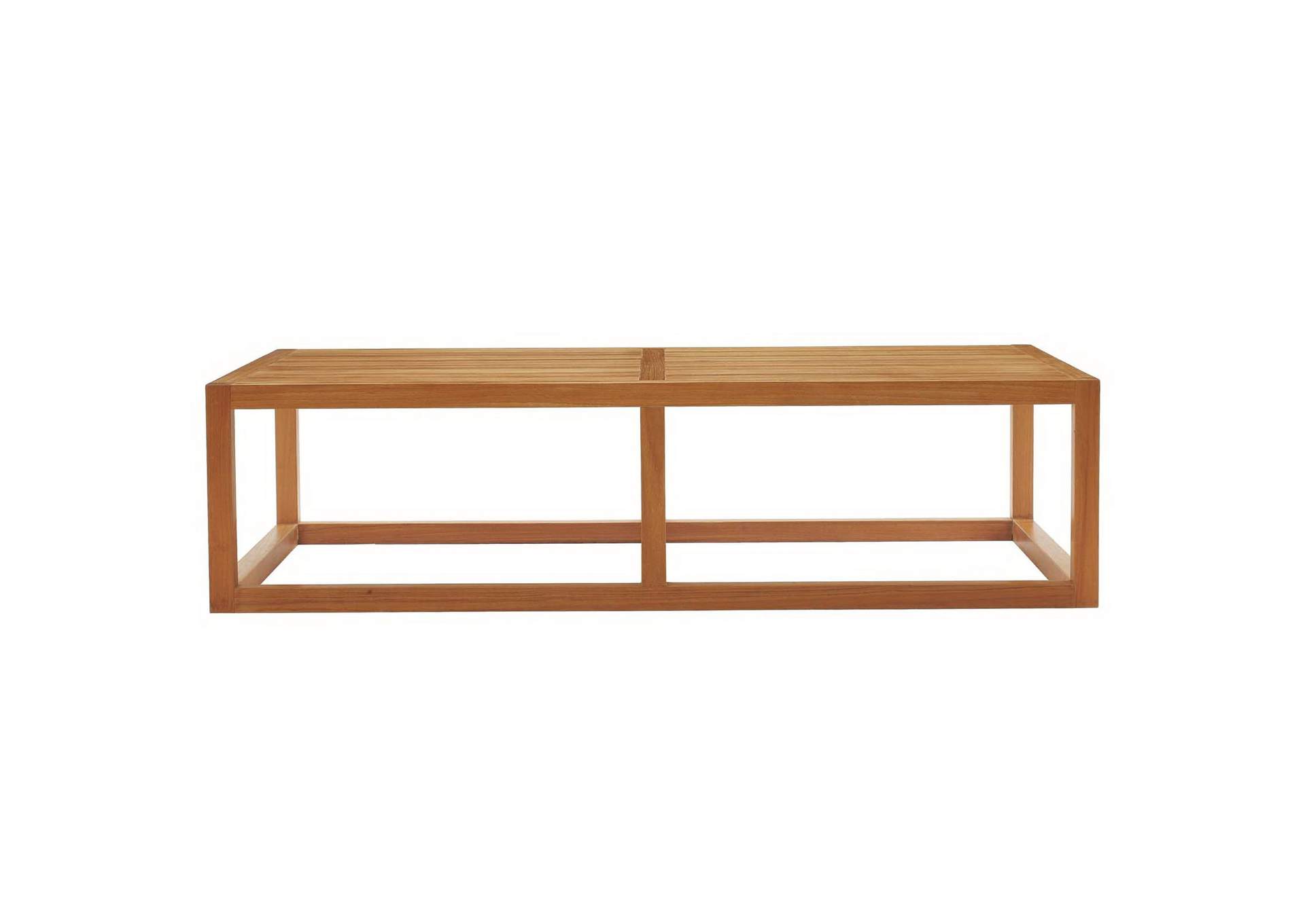 Natural Newbury Outdoor Patio Premium Grade A Teak Wood Coffee Table,Modway