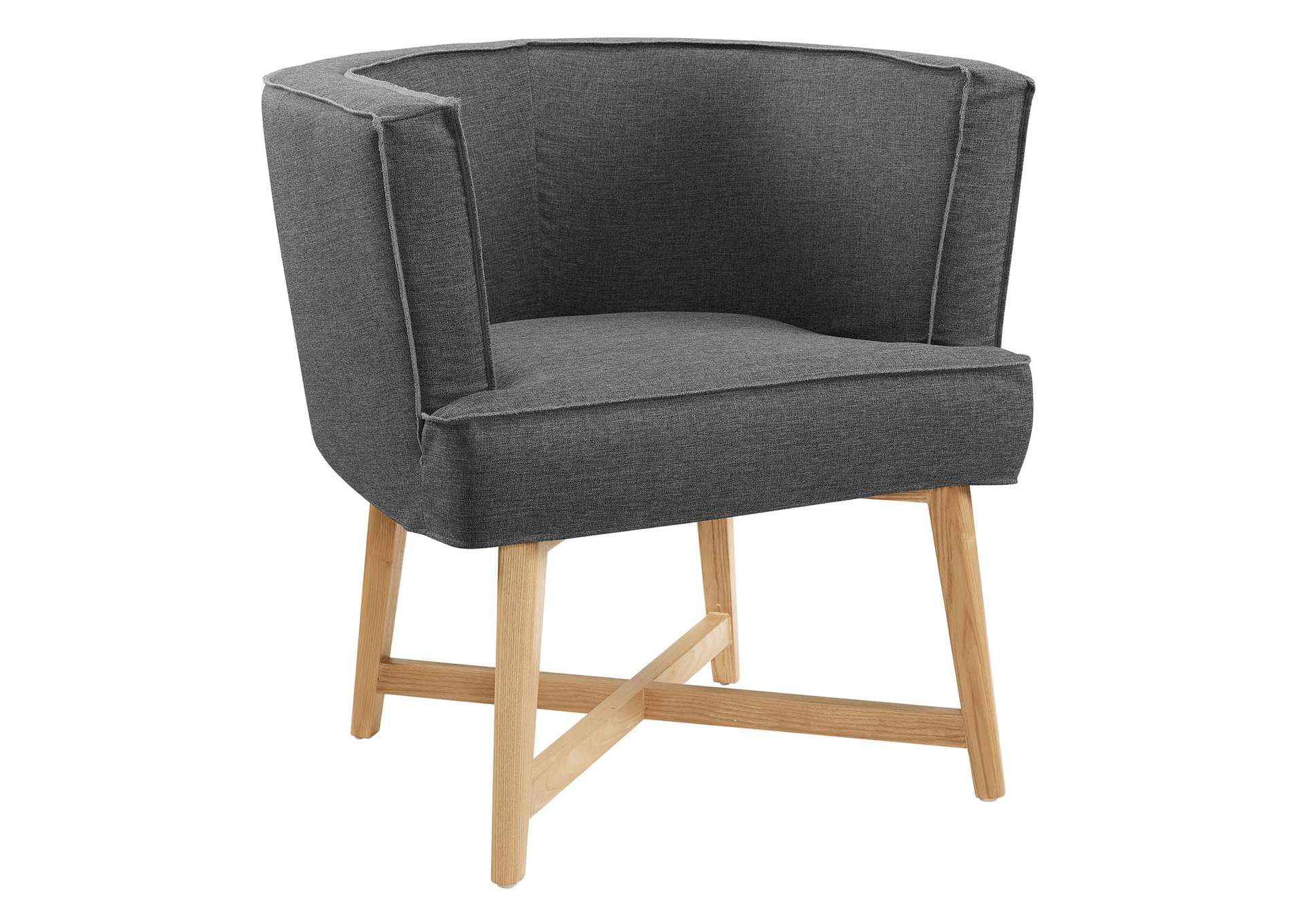 Anders Gray Upholstered Fabric Accent Chair,Modway