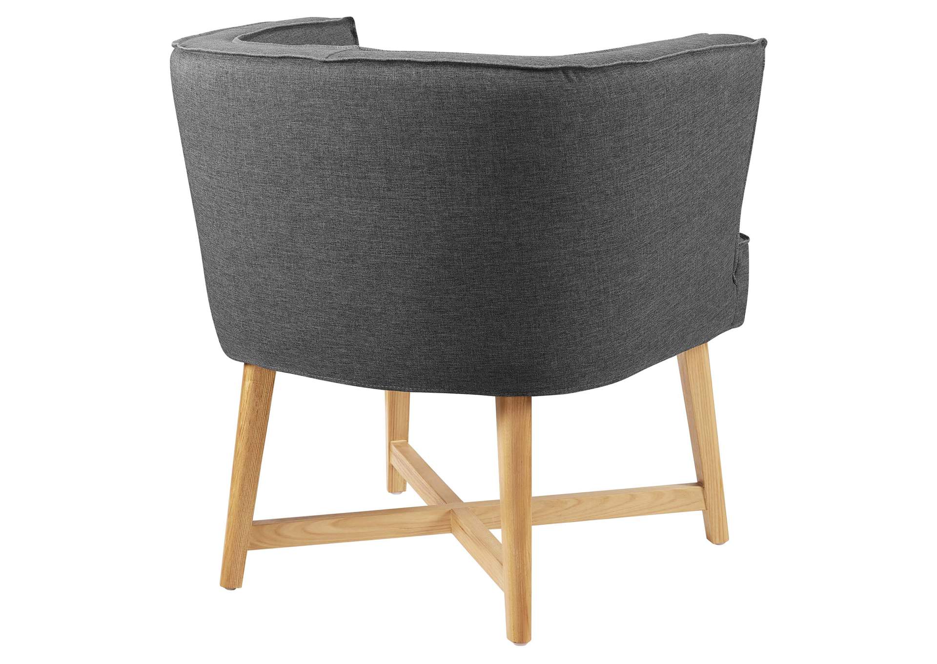 Anders Gray Upholstered Fabric Accent Chair,Modway