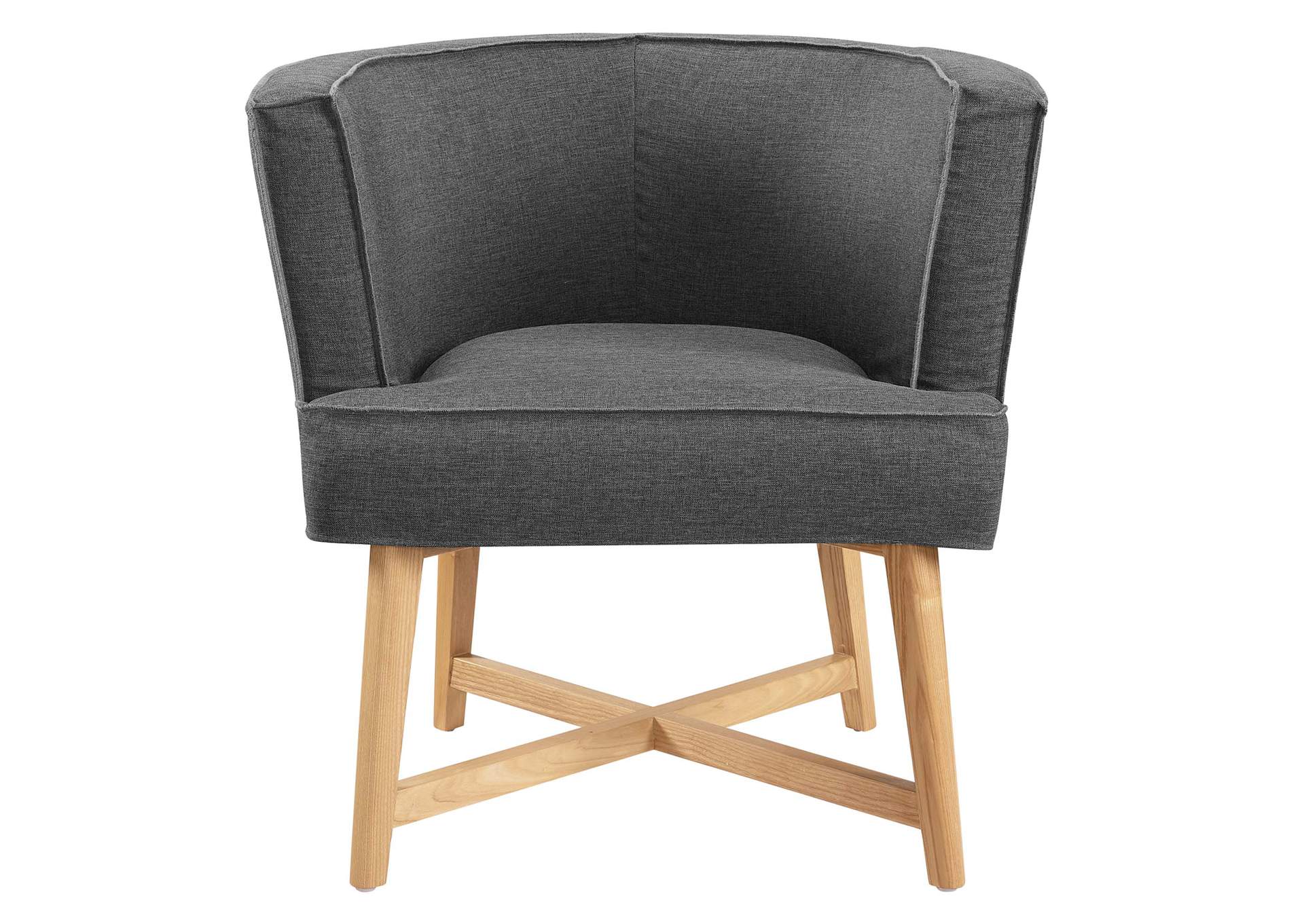 Anders Gray Upholstered Fabric Accent Chair,Modway