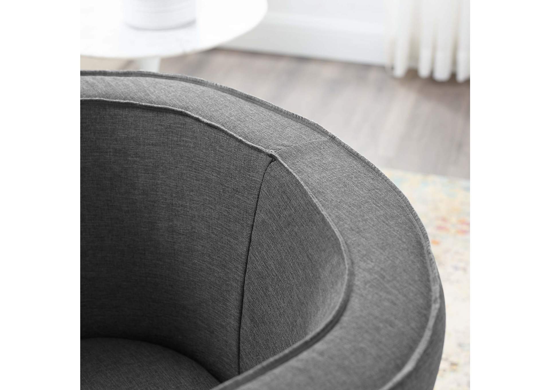 Anders Gray Upholstered Fabric Accent Chair,Modway