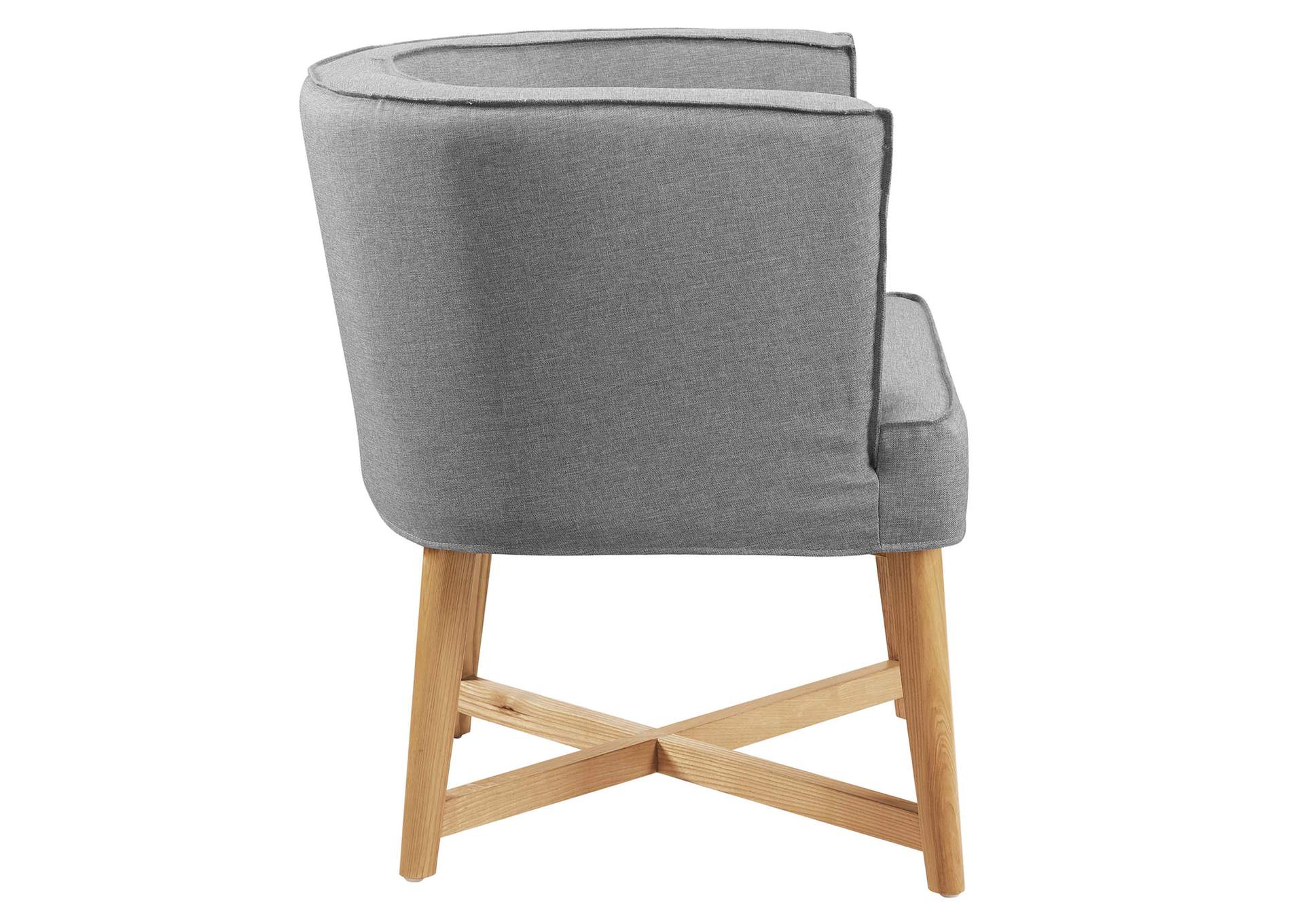 Anders Light Gray Upholstered Fabric Accent Chair,Modway