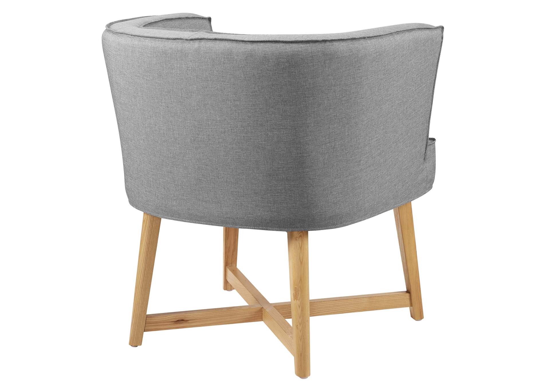 Anders Light Gray Upholstered Fabric Accent Chair,Modway