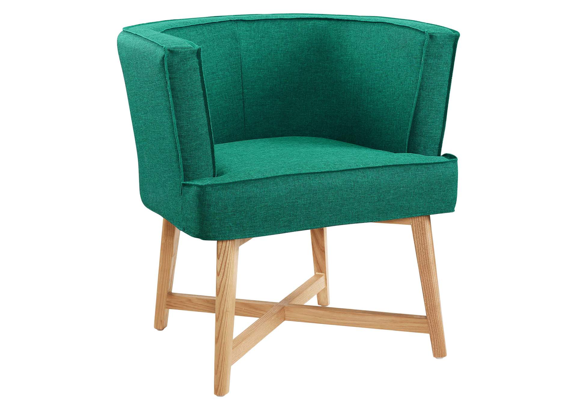 Anders Teal Upholstered Fabric Accent Chair,Modway