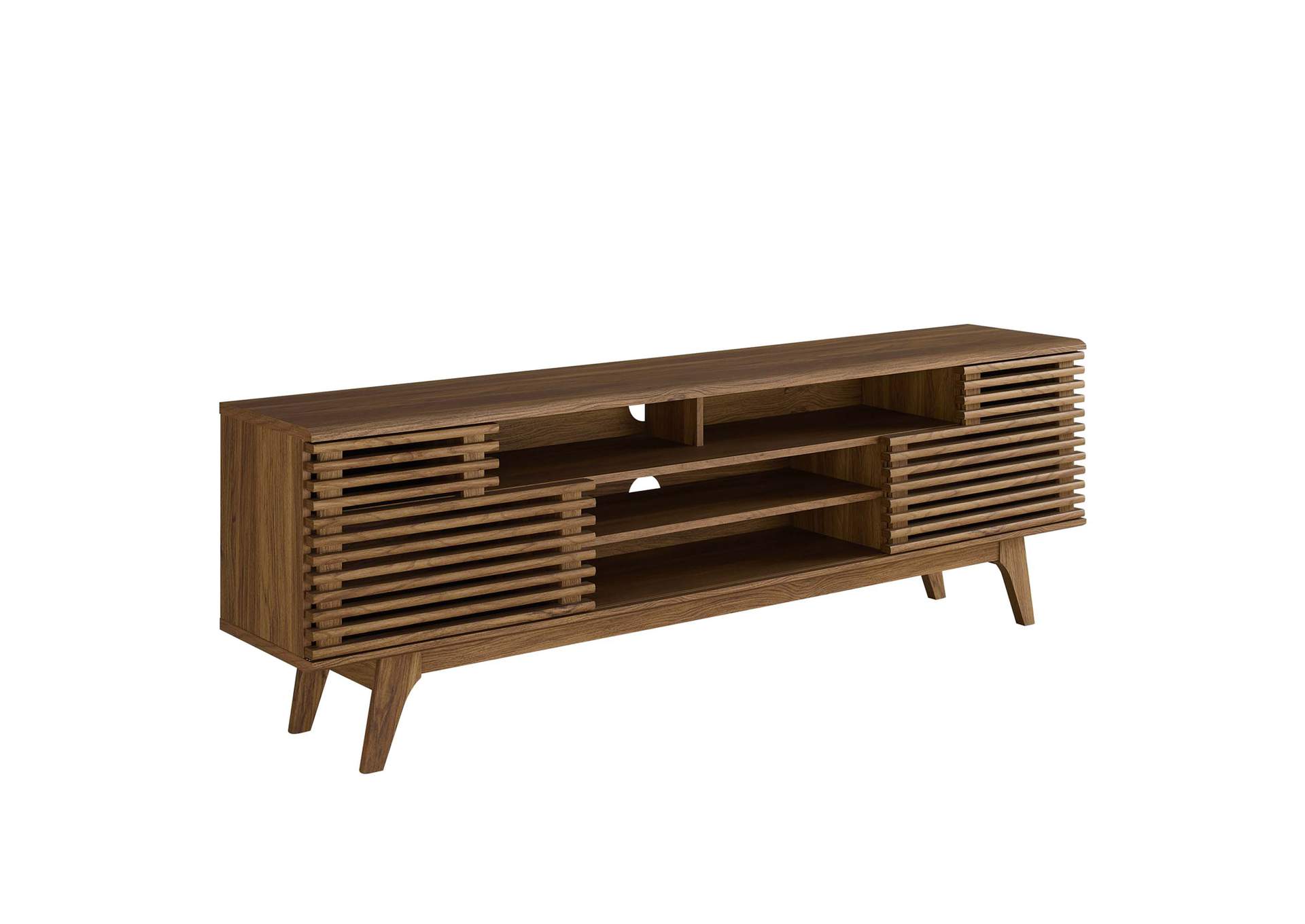 Walnut Render 71" Media Console TV Stand,Modway