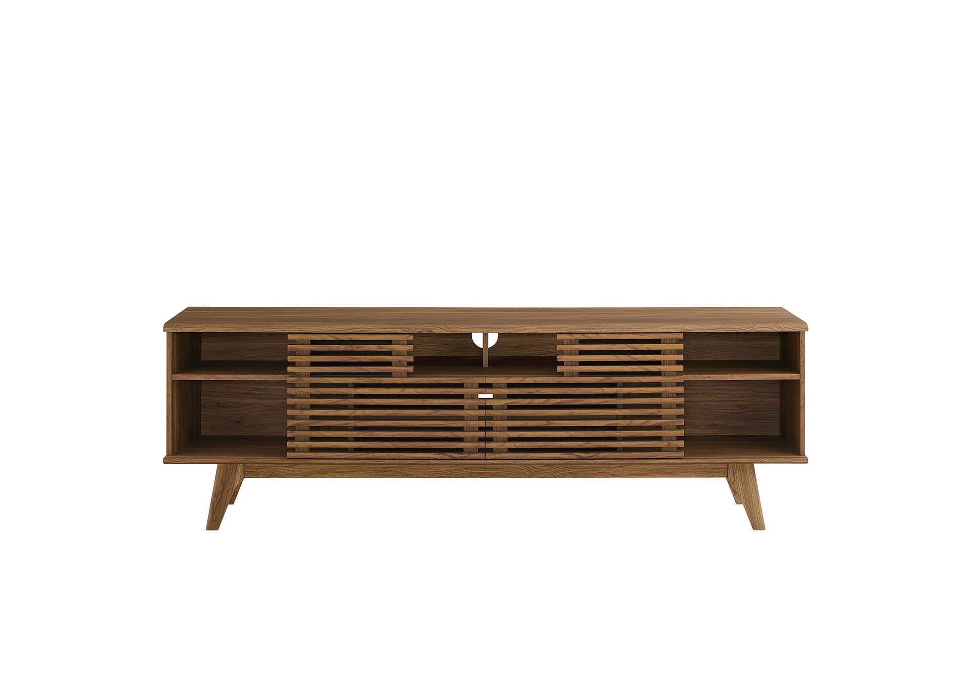 Walnut Render 71" Media Console TV Stand,Modway