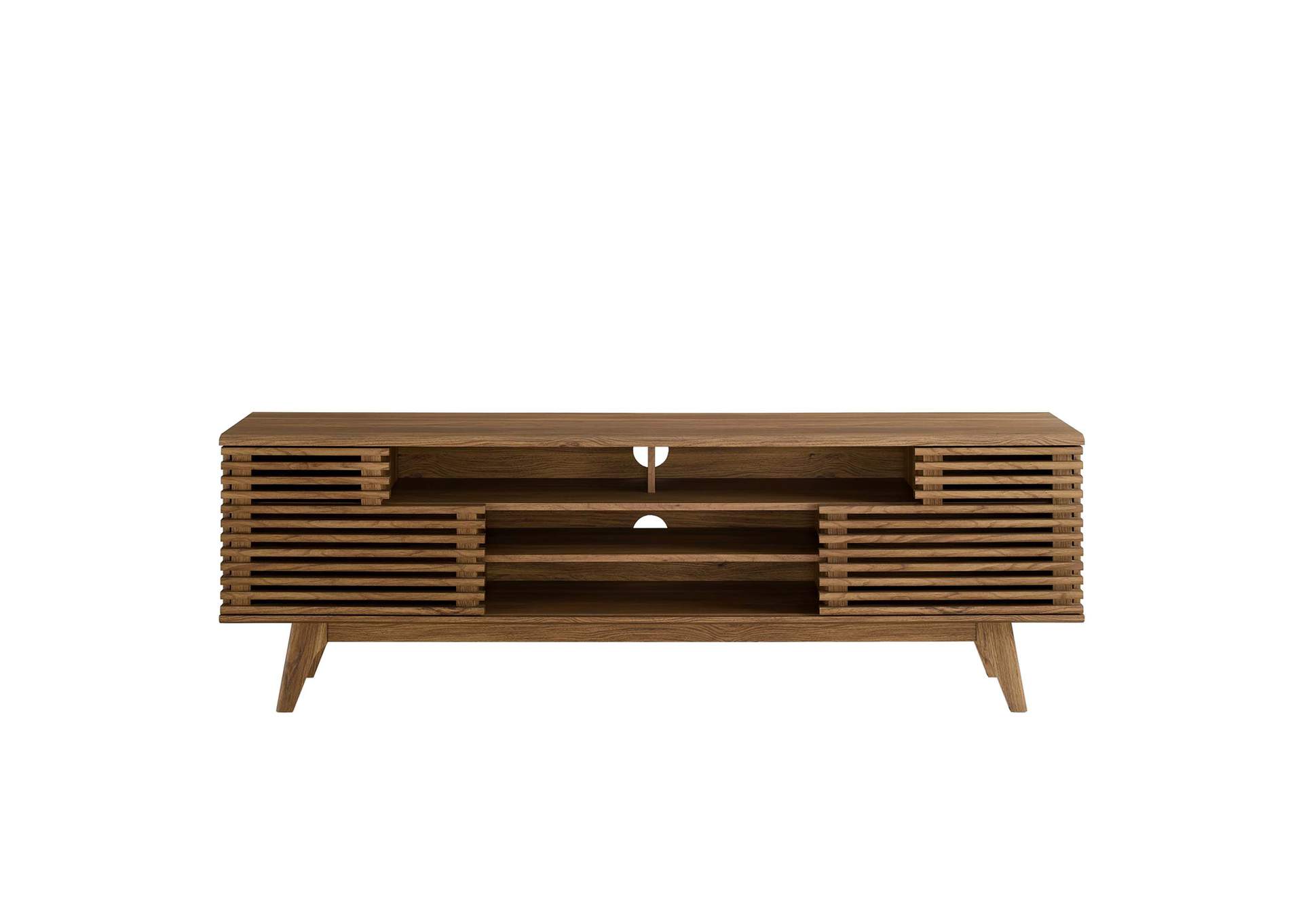 Walnut Render 71" Media Console TV Stand,Modway