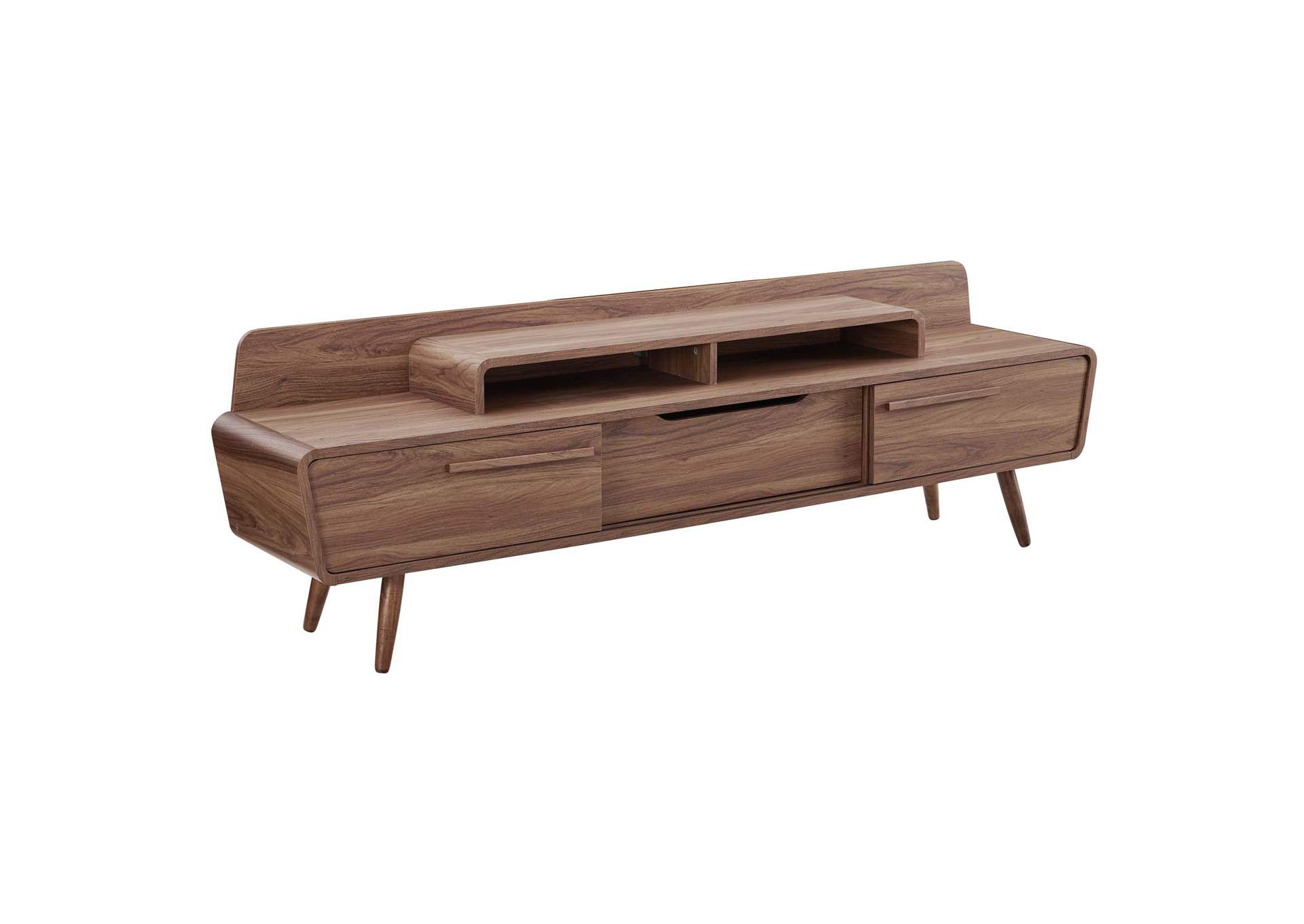 Walnut Omnistand 74" TV Stand,Modway