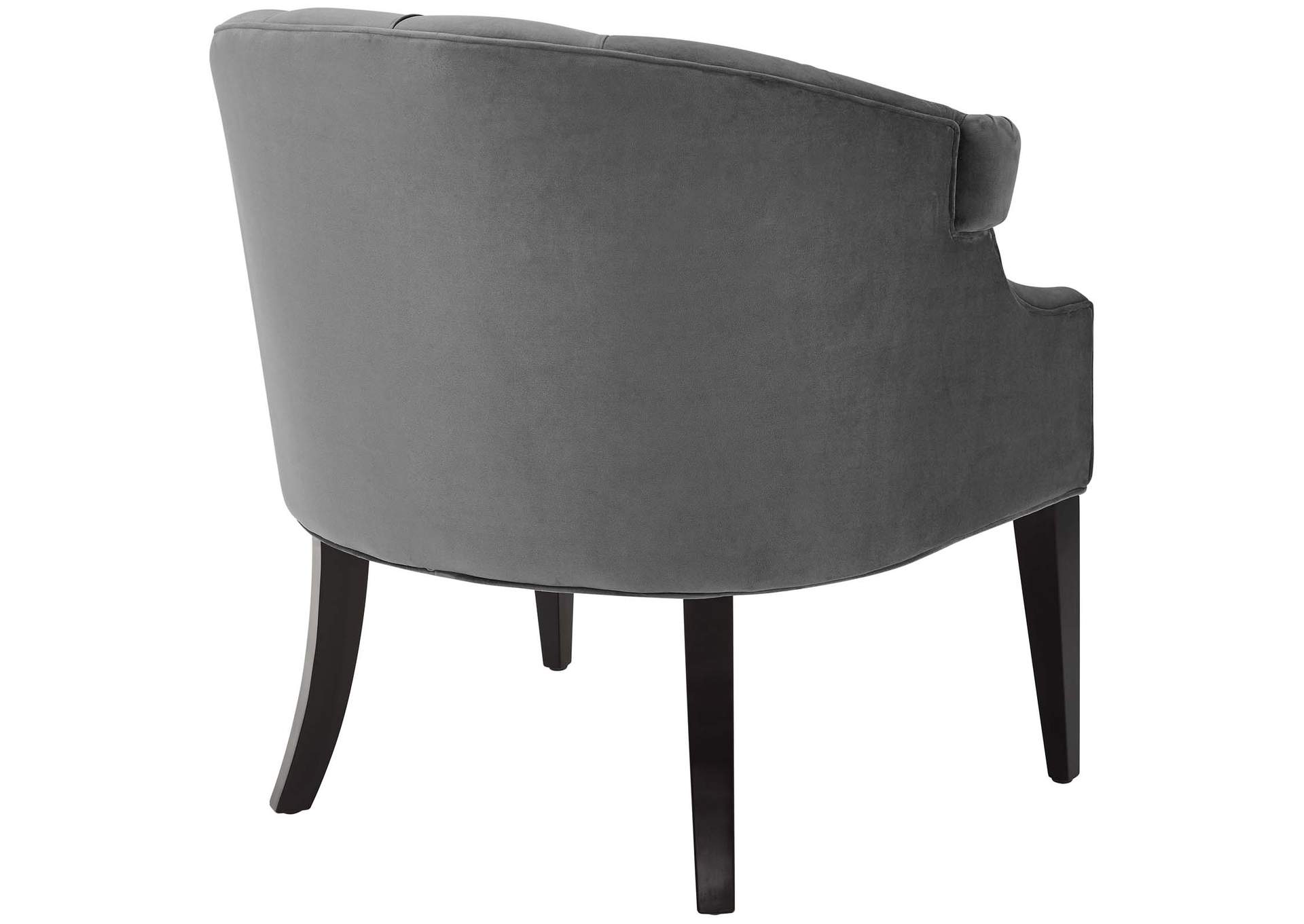 Gray Precept Accent Performance Velvet Arm Chair,Modway