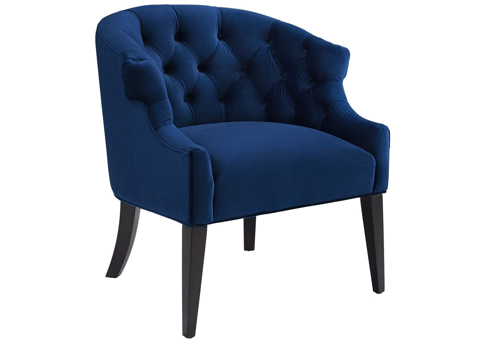 Navy Precept Accent Performance Velvet Arm Chair,Modway