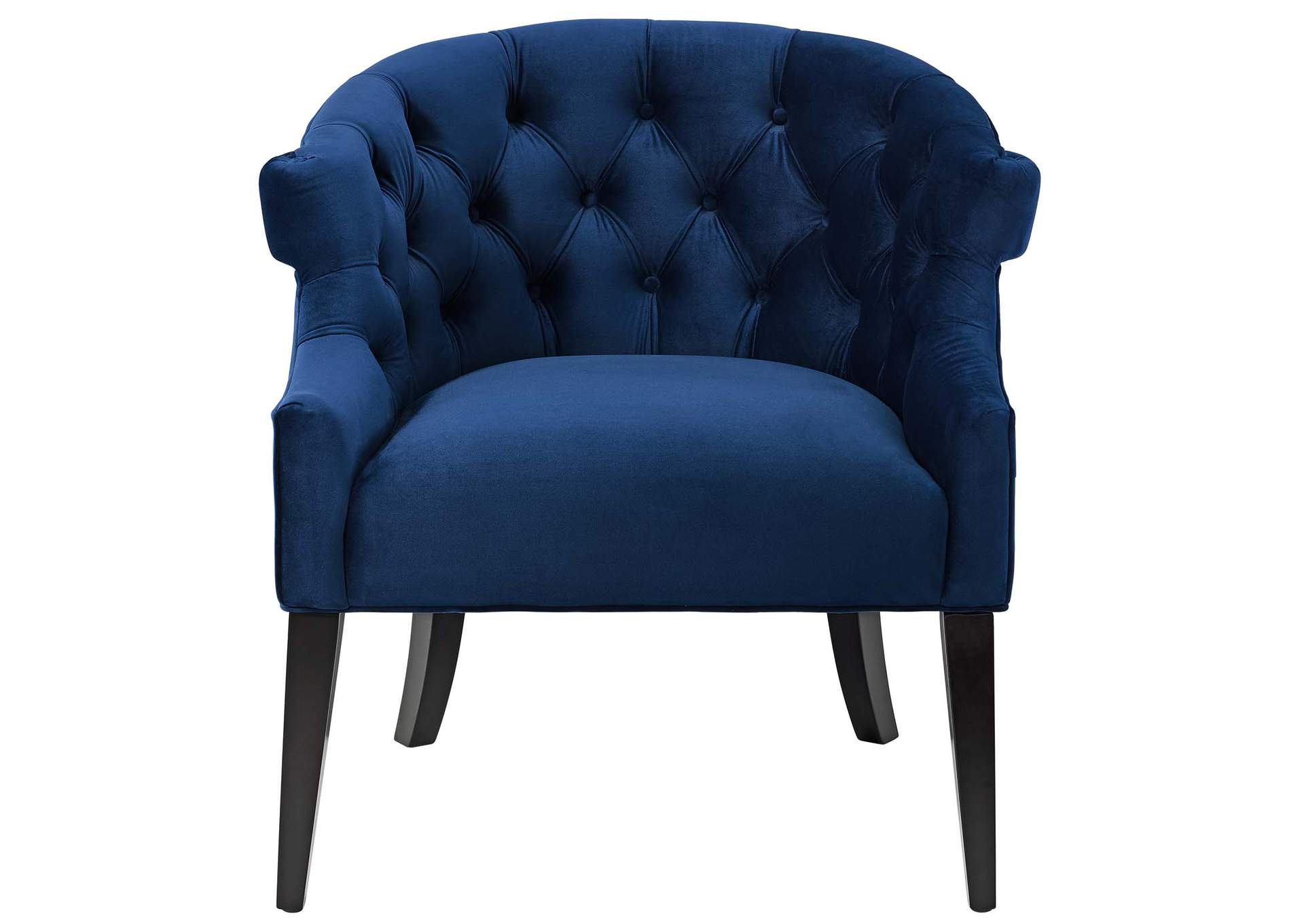 Navy Precept Accent Performance Velvet Arm Chair,Modway