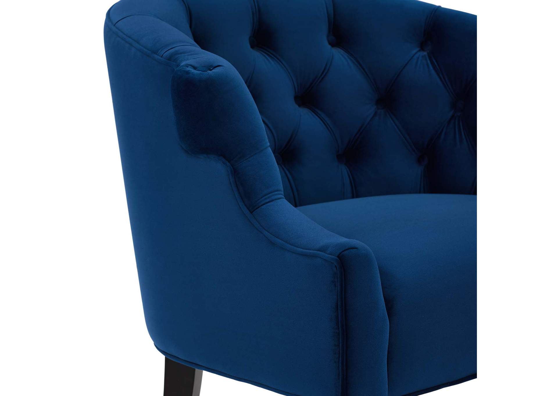 Navy Precept Accent Performance Velvet Arm Chair,Modway