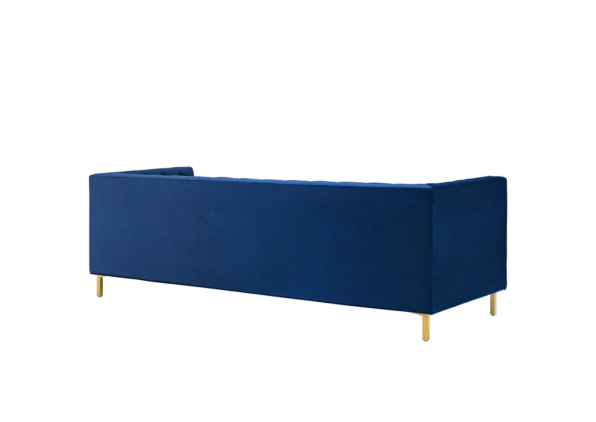 Navy Delight Tufted Button Performance Velvet Sofa,Modway