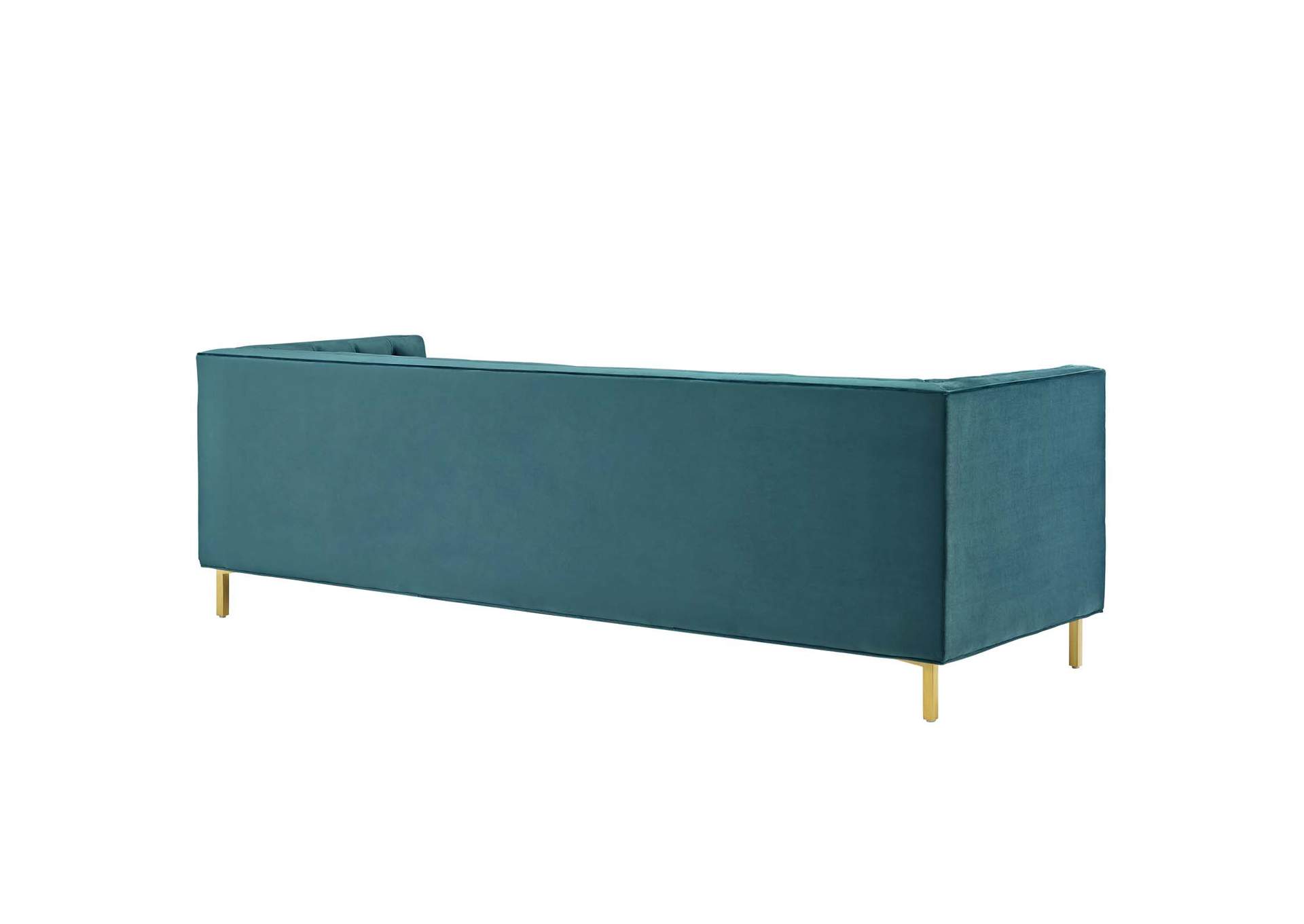 Sea Blue Delight Tufted Button Performance Velvet Sofa,Modway