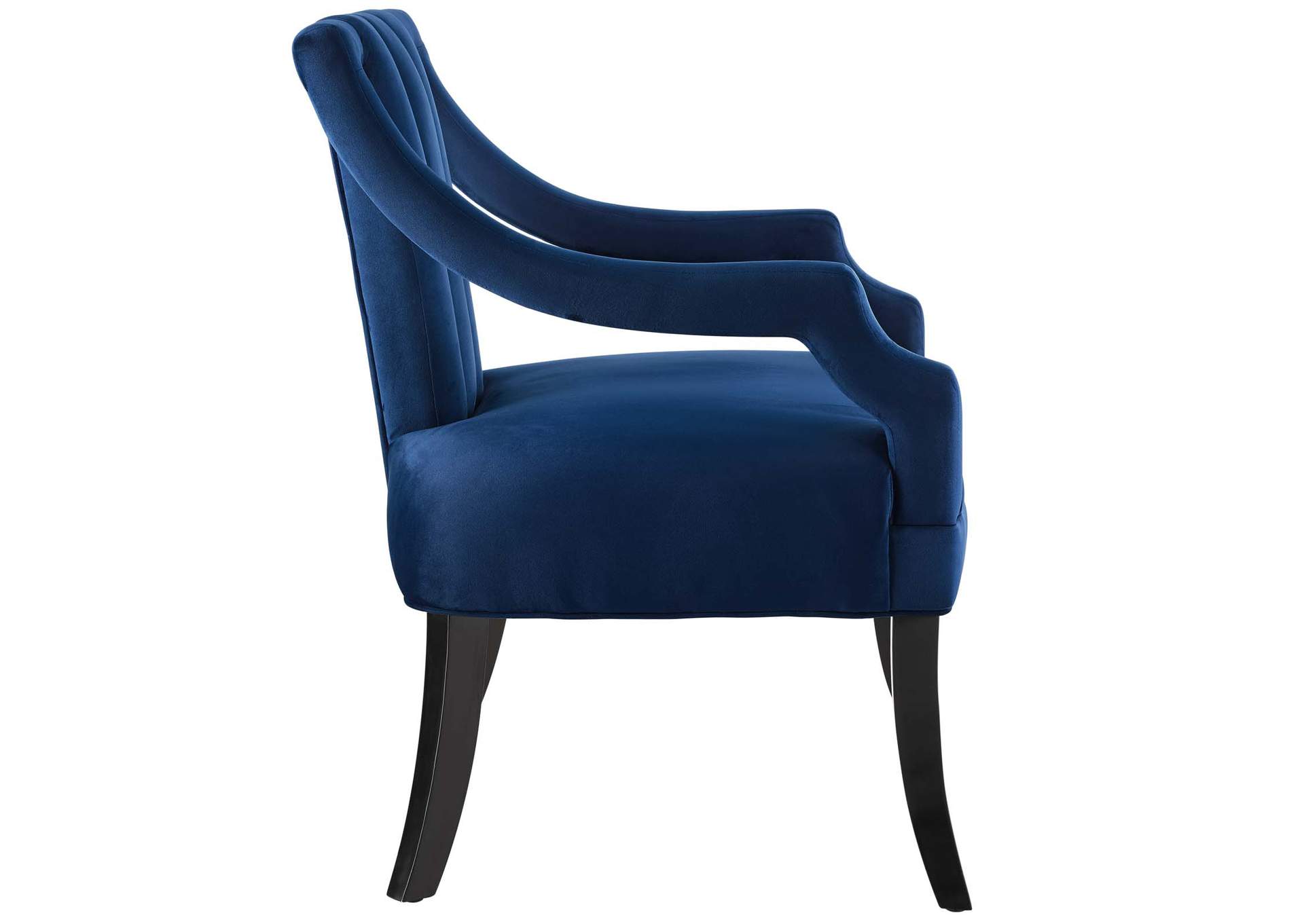 Navy Harken Performance Velvet Accent Chair,Modway