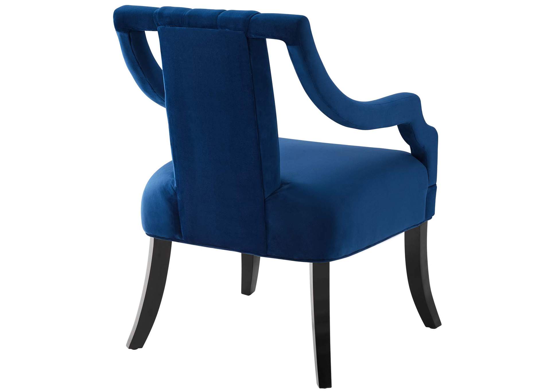 Navy Harken Performance Velvet Accent Chair,Modway