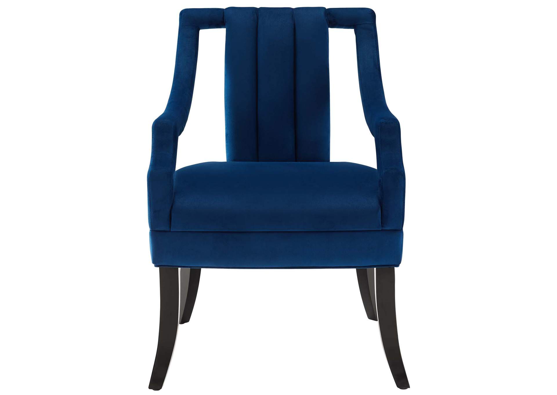 Navy Harken Performance Velvet Accent Chair,Modway