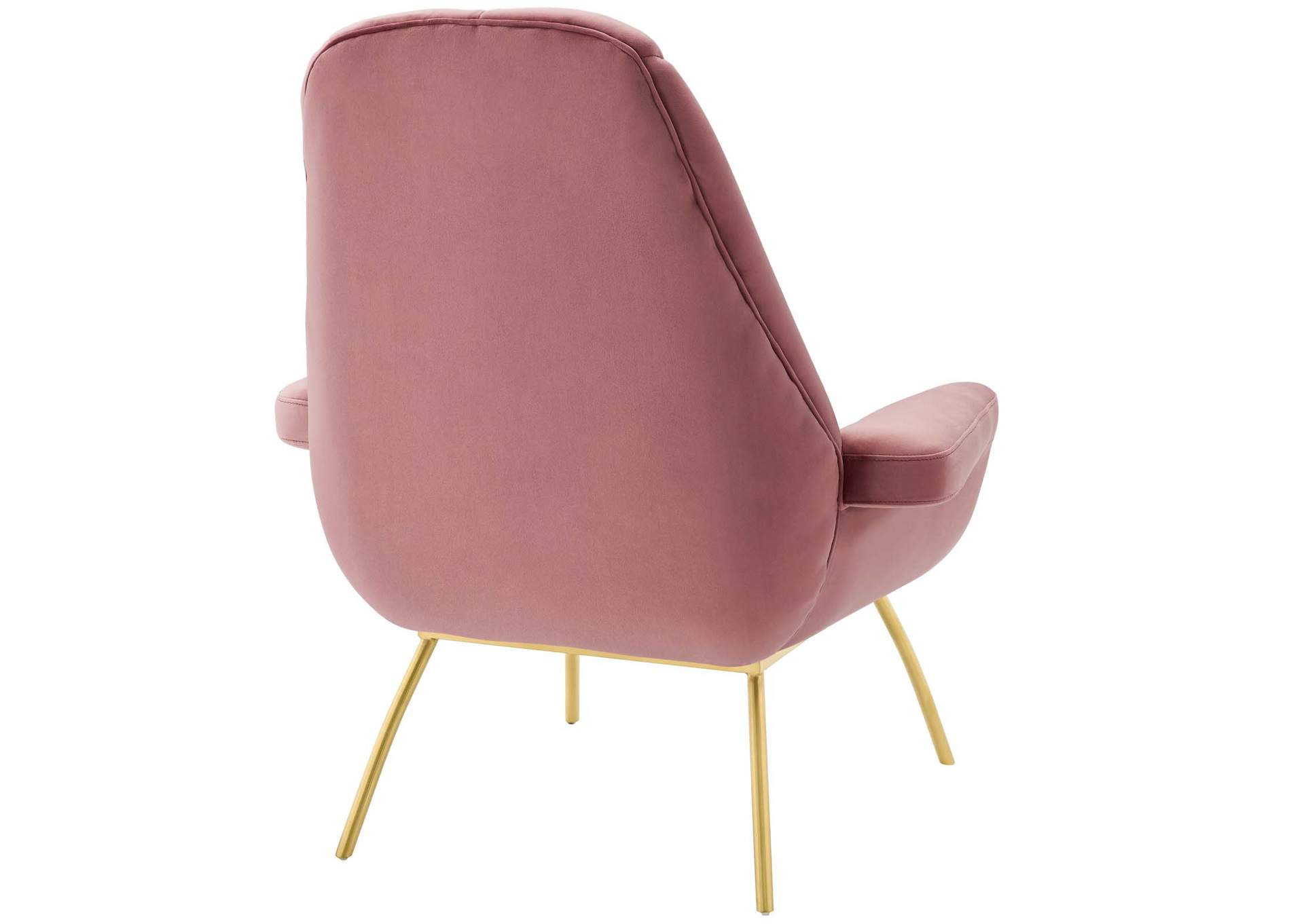 Dusty Rose Summit Accent Performance Velvet Arm Chair,Modway