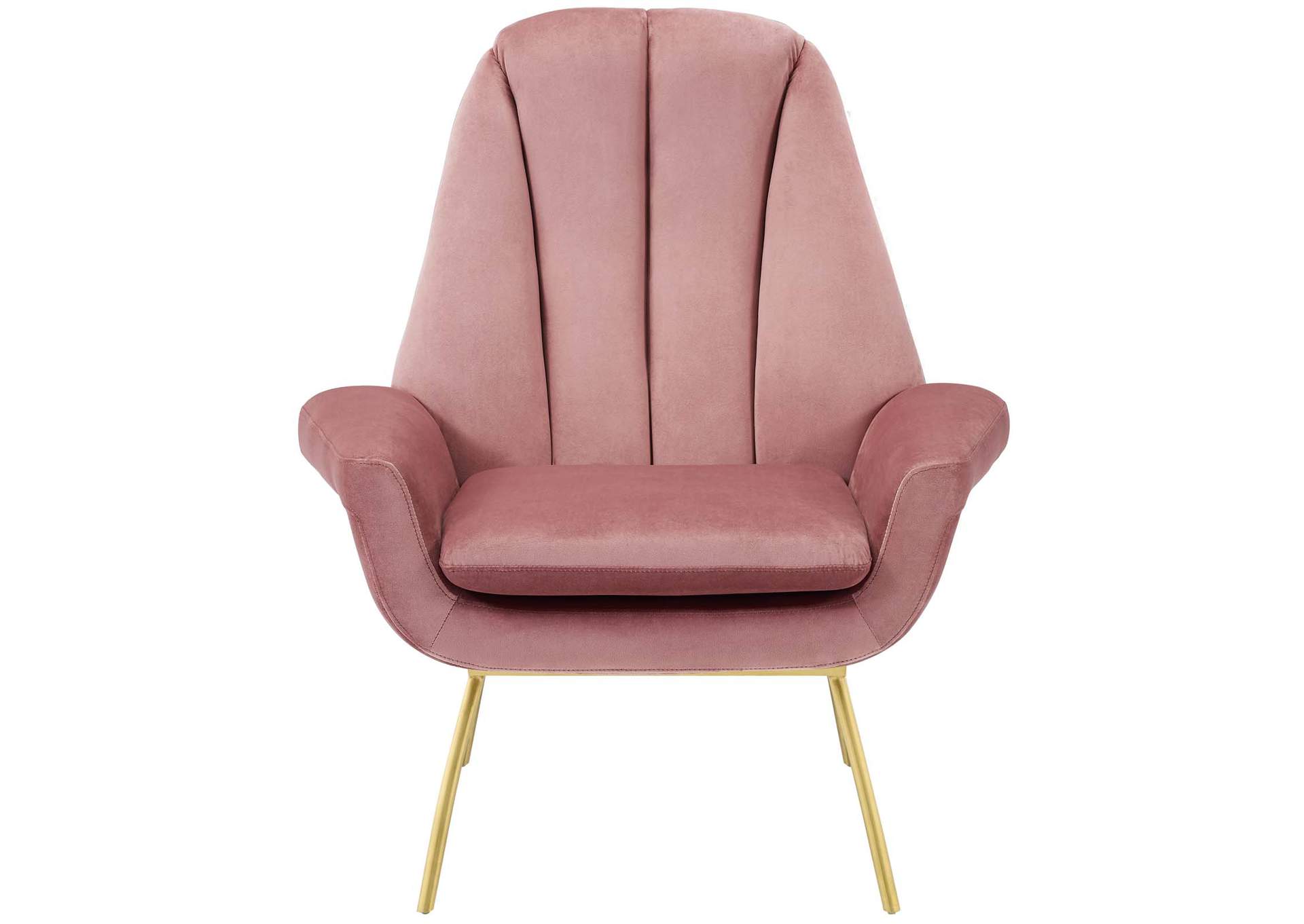 Dusty Rose Summit Accent Performance Velvet Arm Chair,Modway