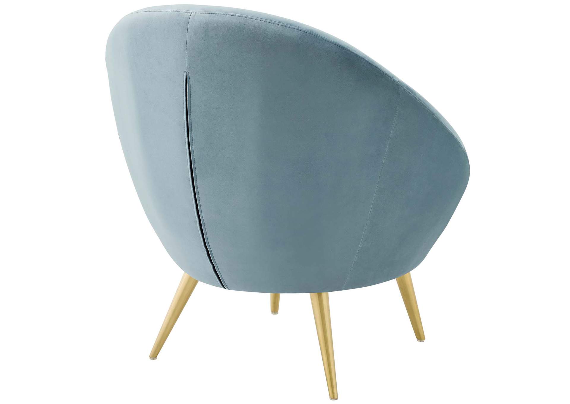 Light Blue Circuit Performance Velvet Accent Chair,Modway
