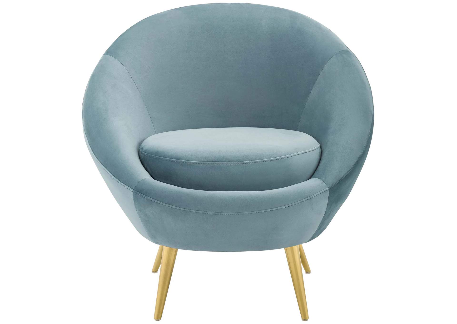 Light Blue Circuit Performance Velvet Accent Chair,Modway