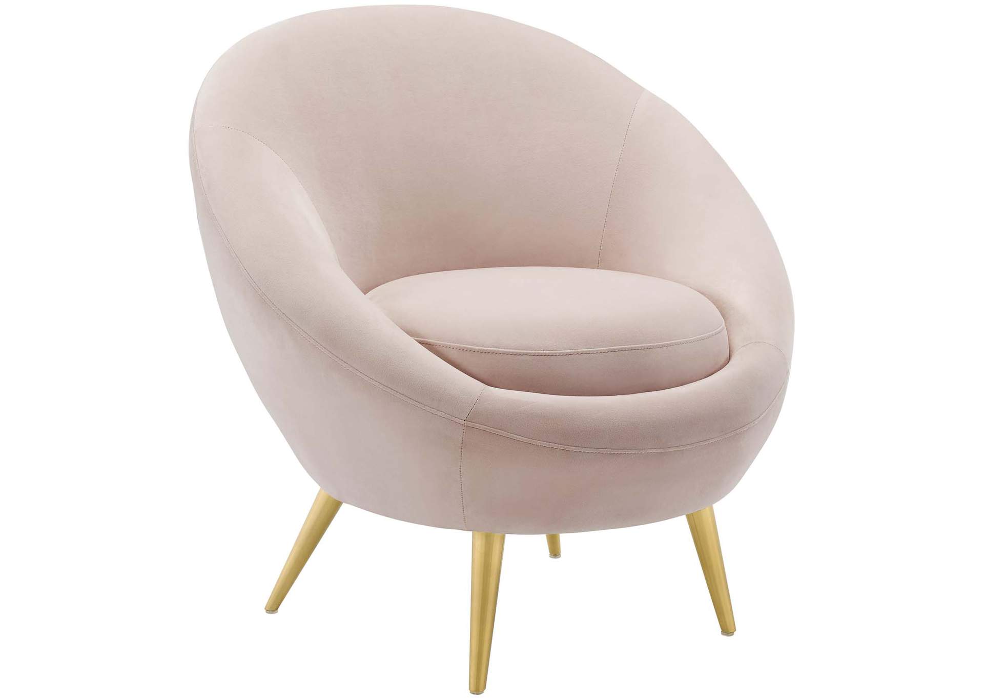 Pink Circuit Performance Velvet Accent Chair,Modway