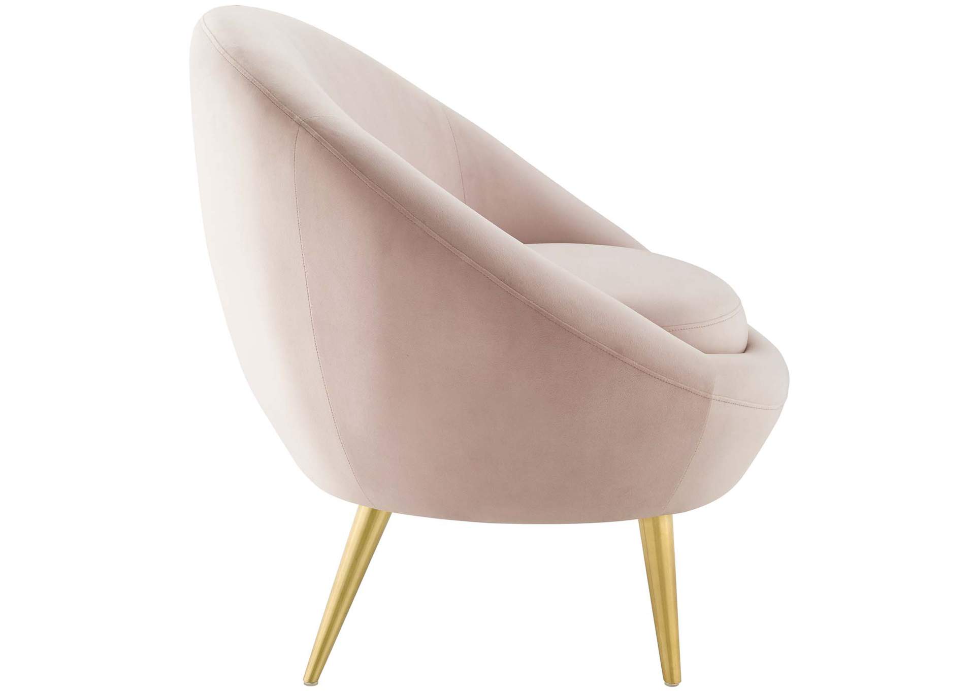 Pink Circuit Performance Velvet Accent Chair,Modway