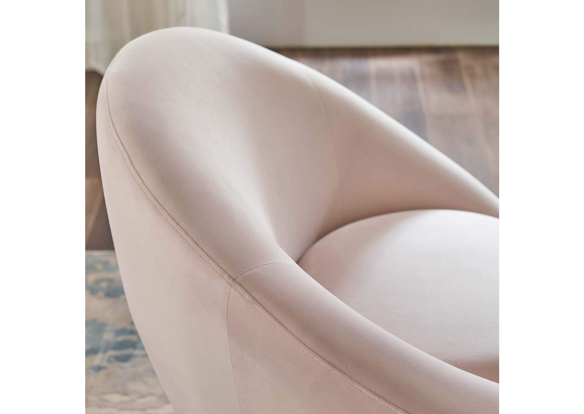 Pink Circuit Performance Velvet Accent Chair,Modway