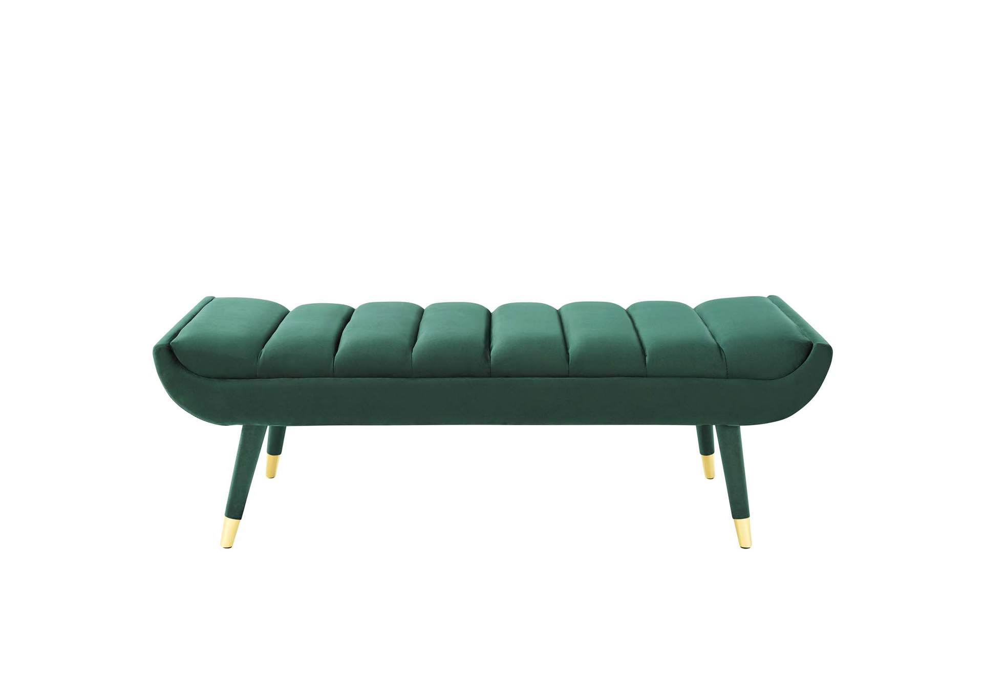 Guess Green Channel Tufted Performance Velvet Accent Bench,Modway