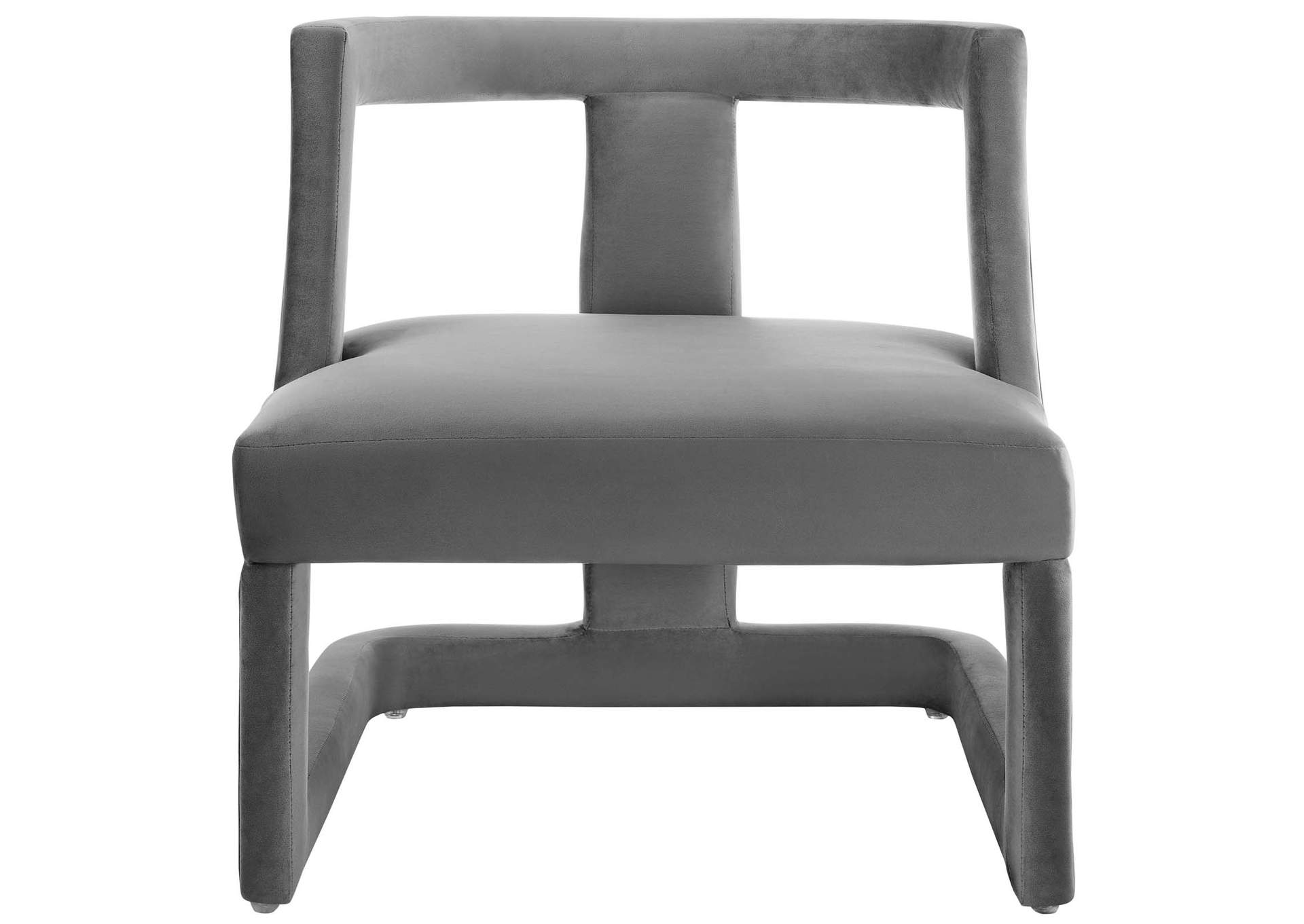 Gray Requisite Accent Lounge Performance Velvet Arm Chair,Modway