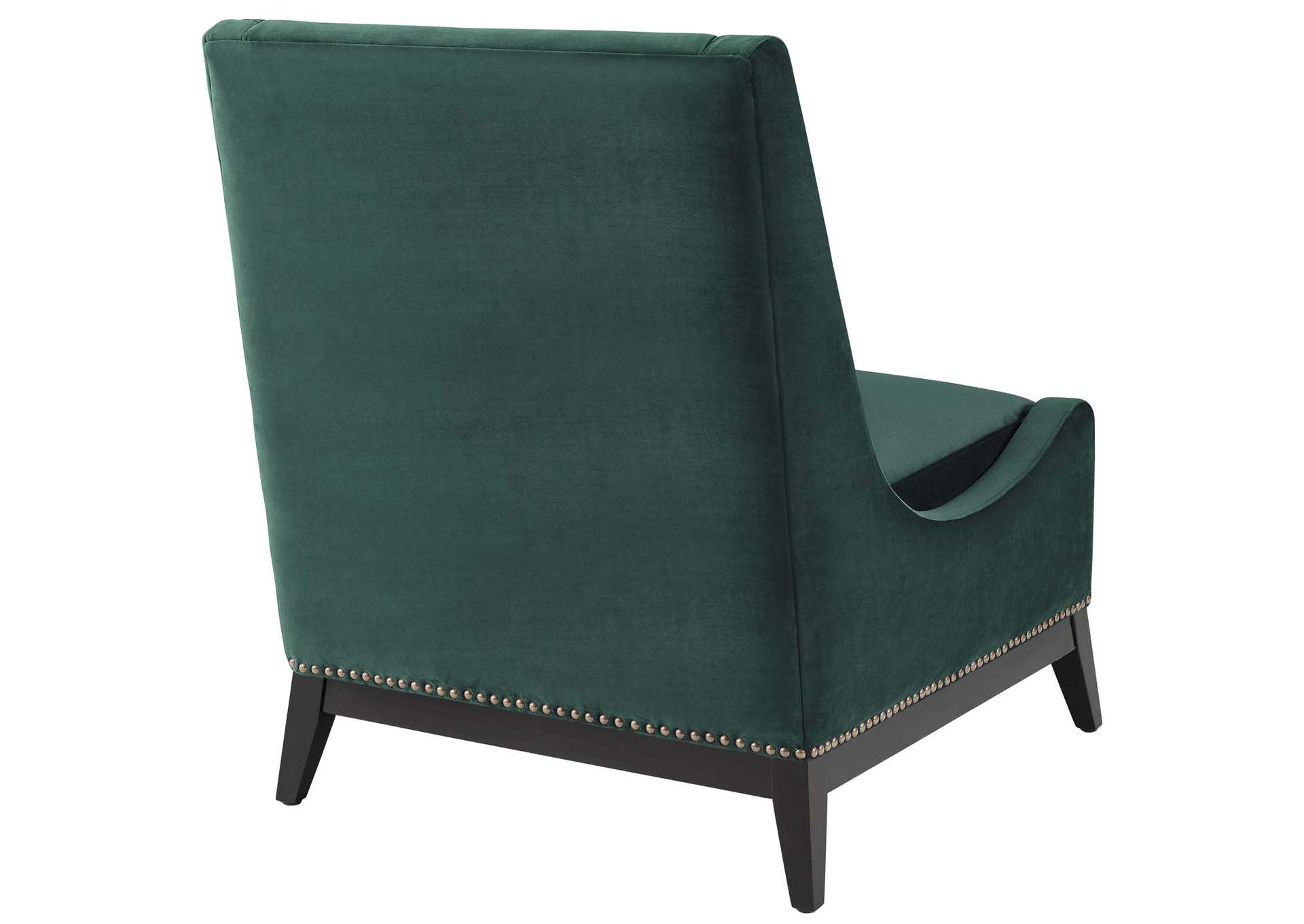 Green Confident Accent Upholstered Performance Velvet Lounge Chair,Modway