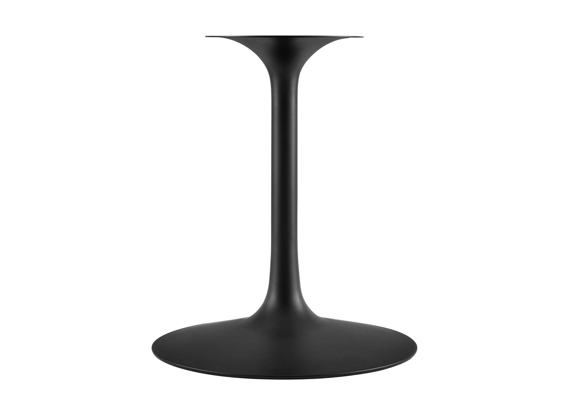 Black White Lippa 54" Oval Artificial Marble Dining Table,Modway