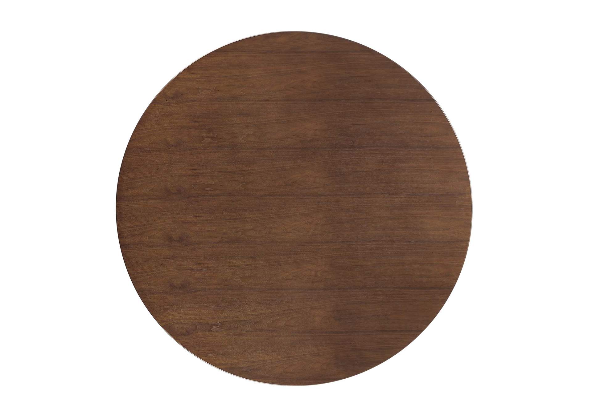 Black Walnut Lippa 47" Round Walnut Dining Table,Modway