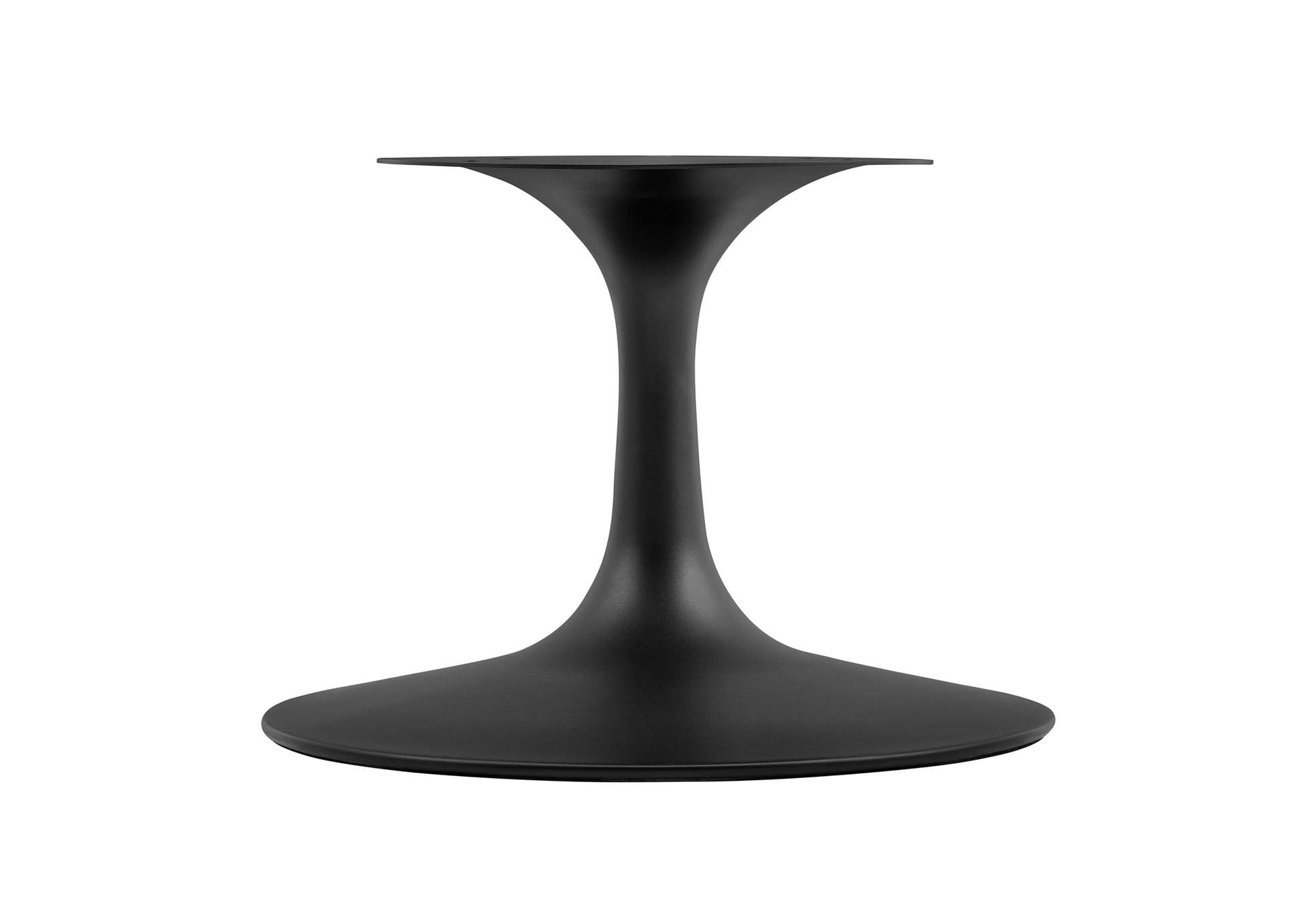 Black Walnut Lippa 48" Oval-Shaped Walnut Coffee Table,Modway