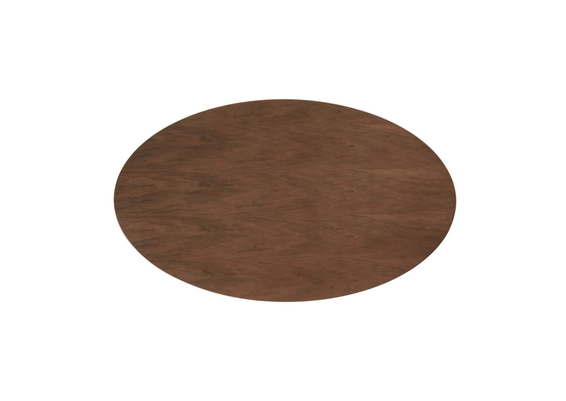 Black Walnut Lippa 60" Oval Walnut Dining Table,Modway