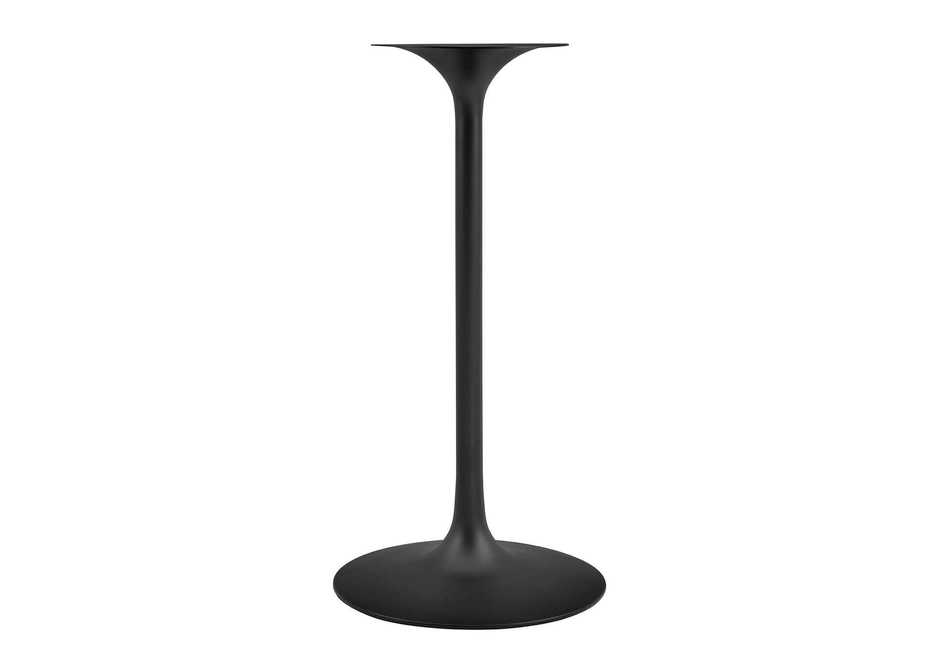 Black White Lippa 28" Round Wood Bar Table,Modway