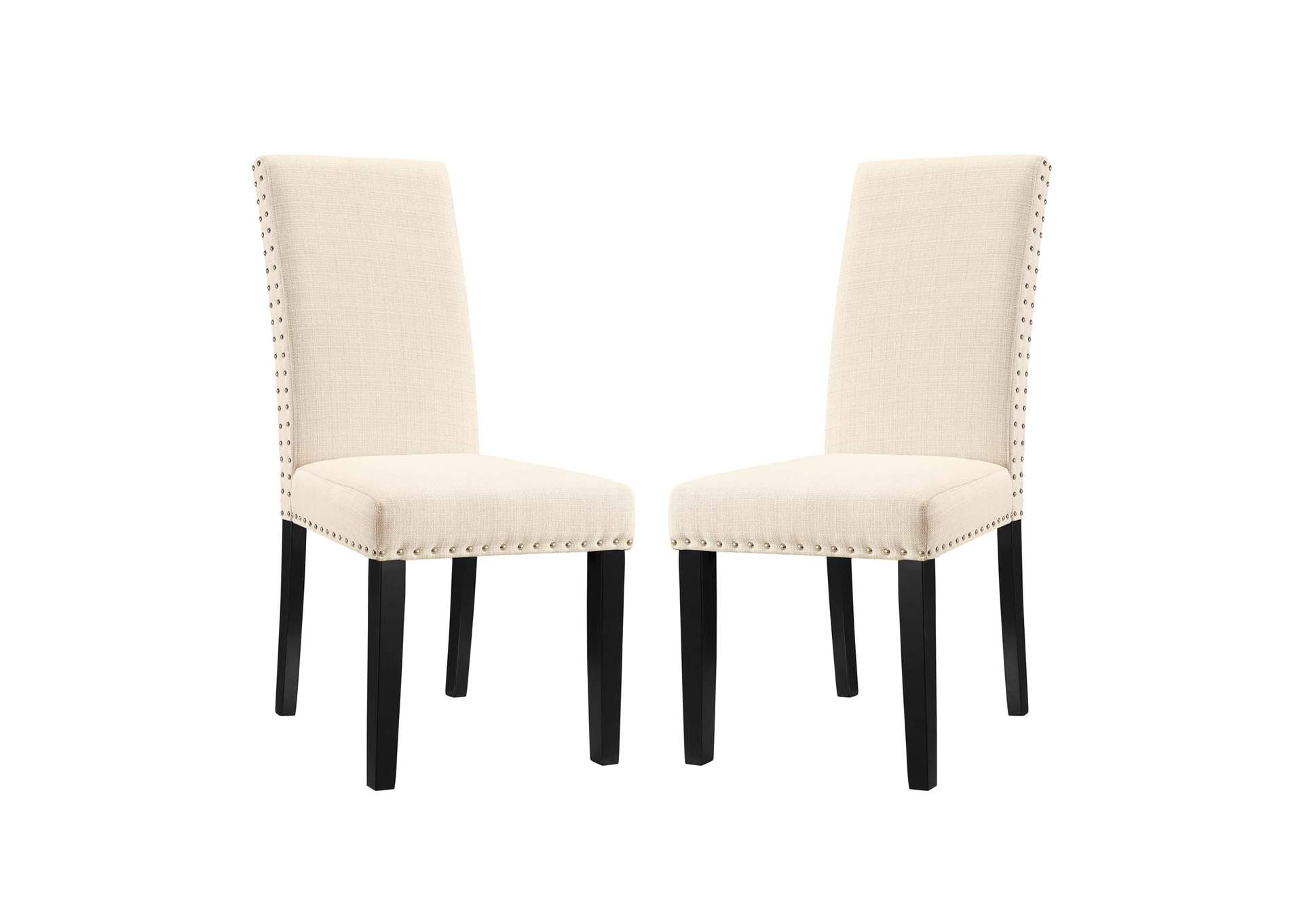 Beige Parcel Dining Side Chair Fabric [Set of 2],Modway