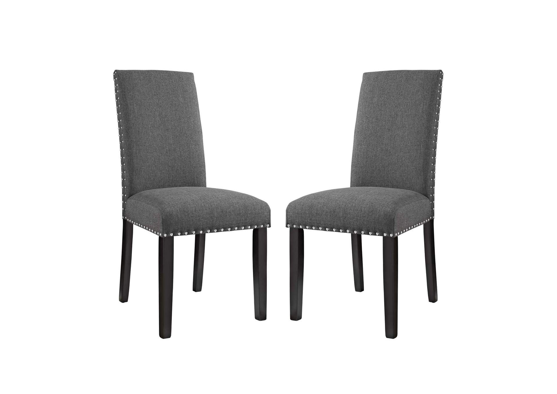 Gray Parcel Dining Side Chair Fabric [Set of 2],Modway
