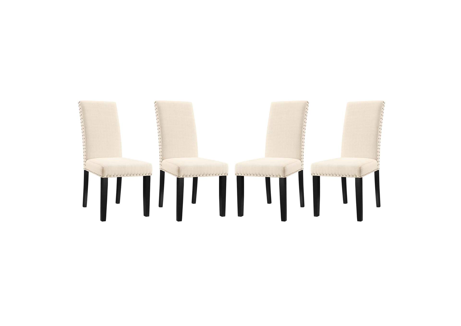 Beige Parcel Dining Side Chair Fabric [Set of 4],Modway