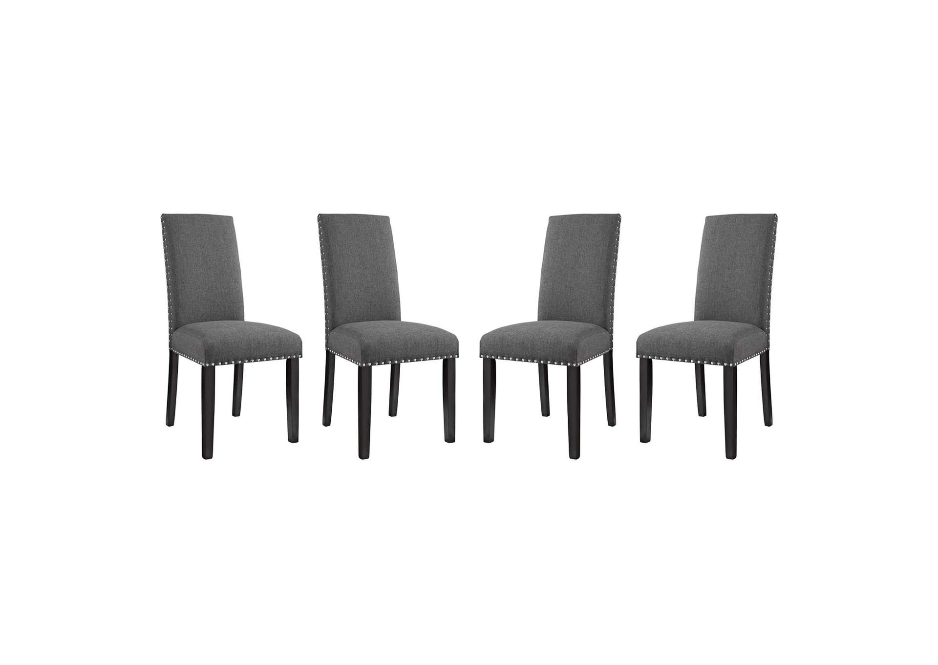 Gray Parcel Dining Side Chair Fabric [Set of 4],Modway